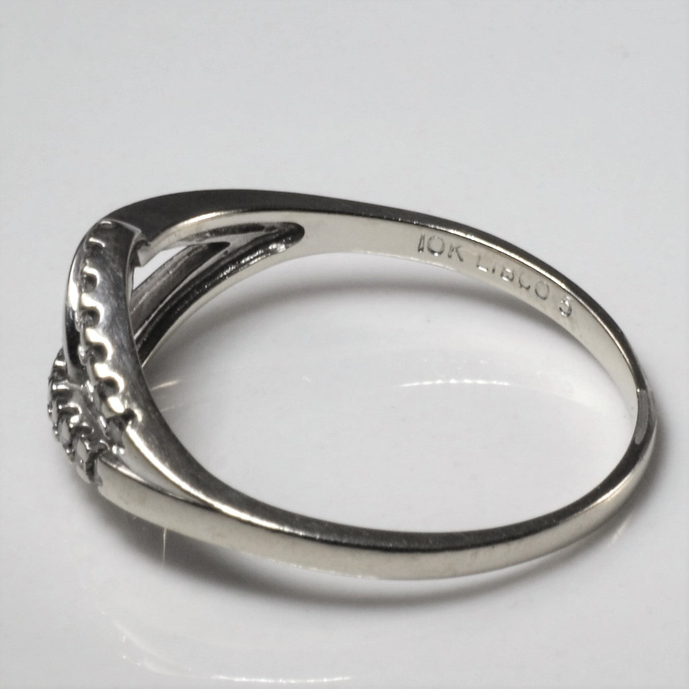 Pave Diamond Knot Ring | 0.15ctw | SZ 8 |