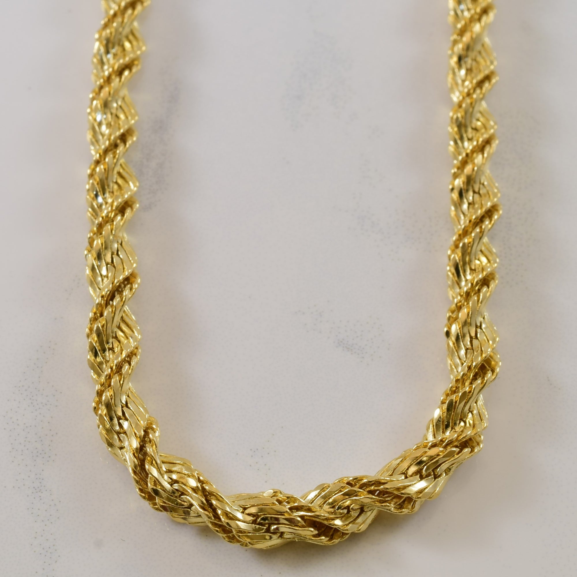 14k Yellow Gold Rope Chain | 20