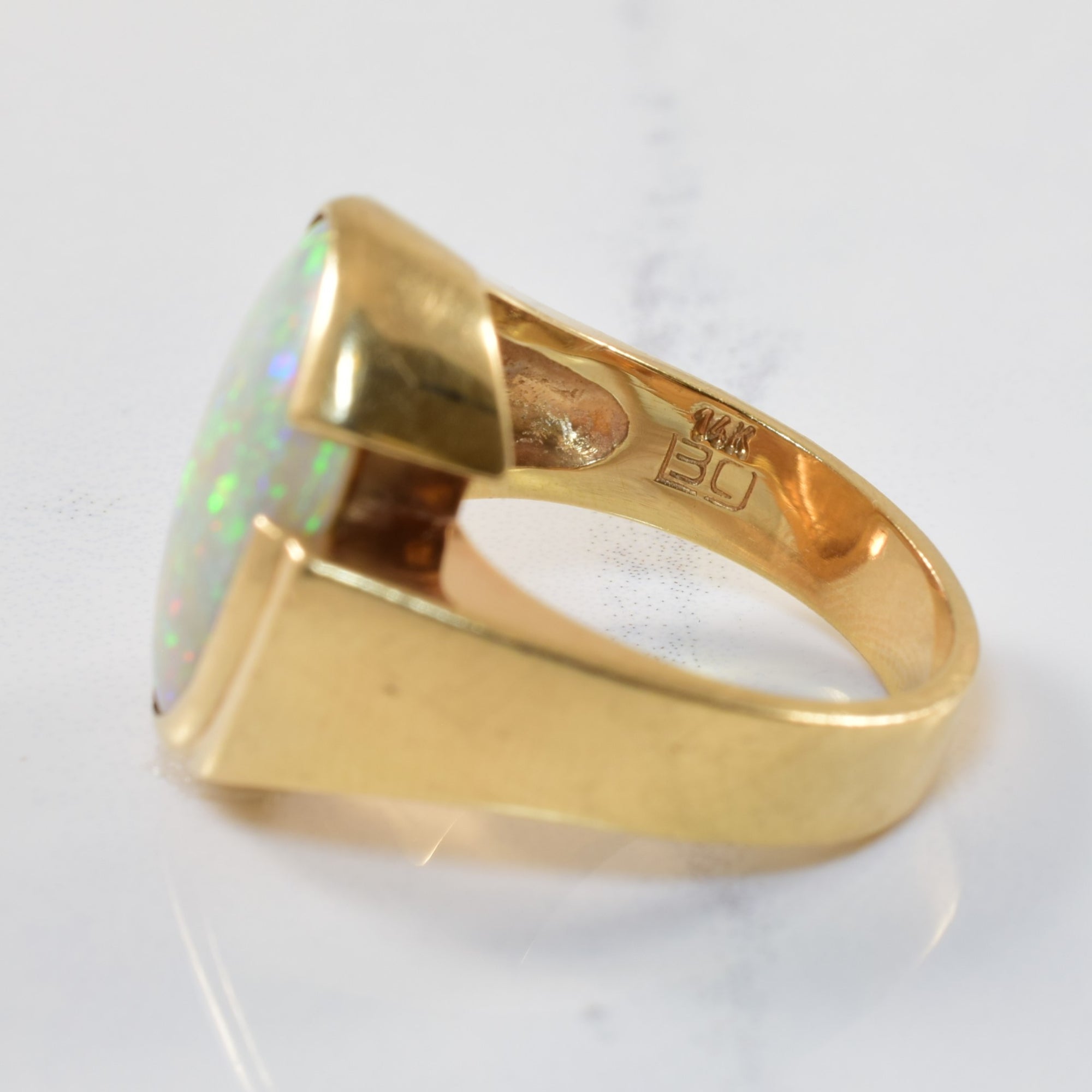 Opal Cabochon Bypass Ring | 3.00ct | SZ 5.75 |