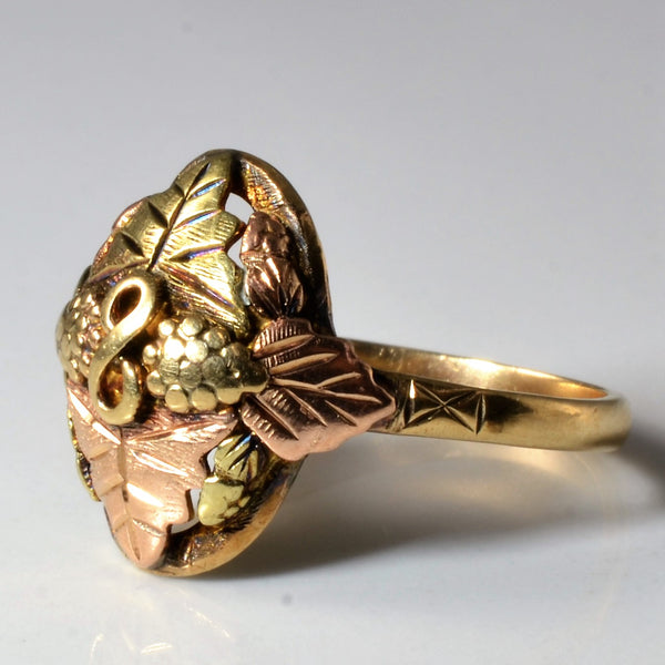 Two Tone Gold Leaf Ring | SZ 7.5 |