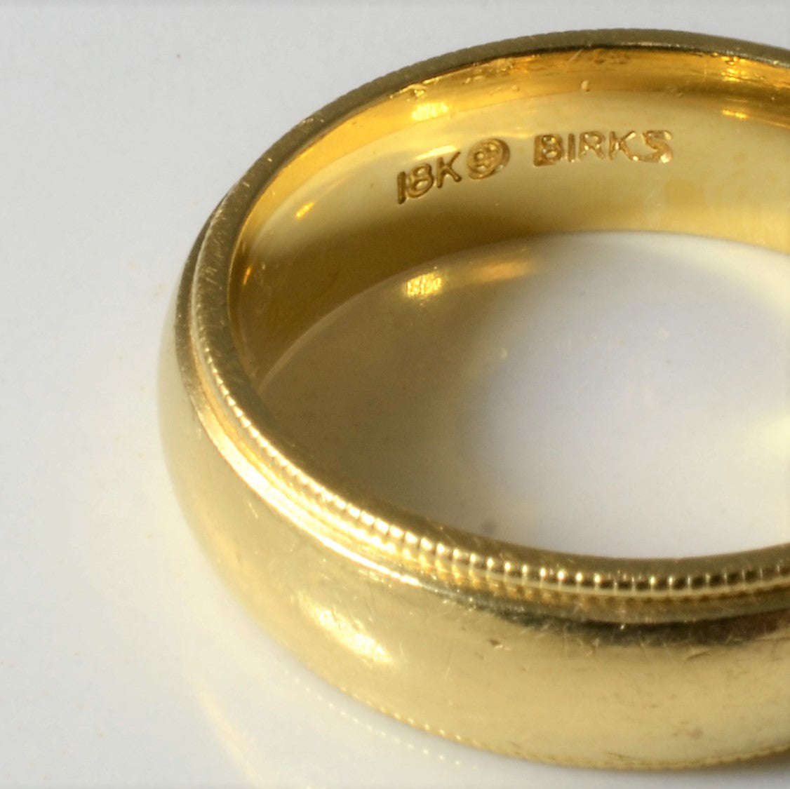 Birks' Milgrain Detailed Wedding Band | SZ 8.5 |