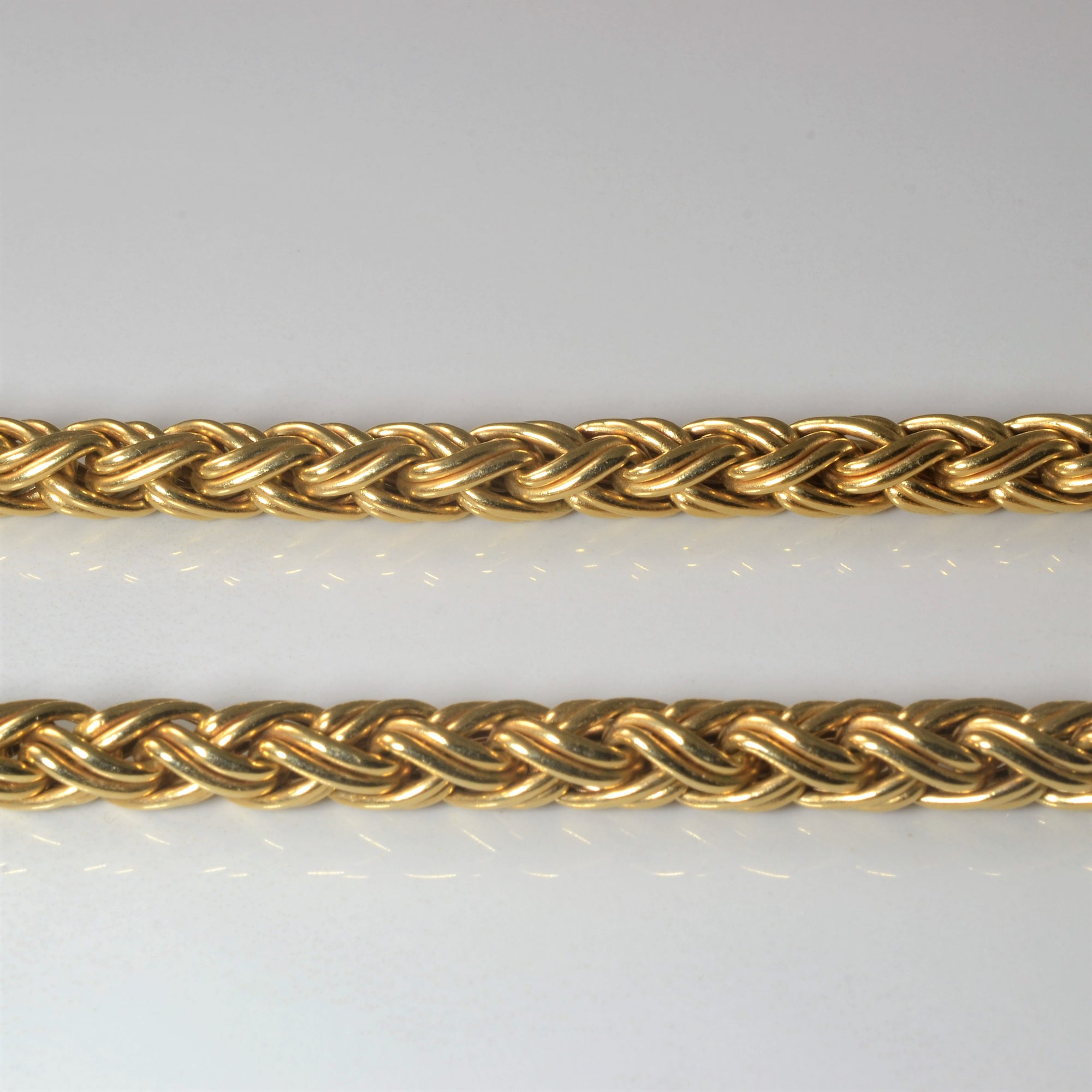 14k Yellow Gold Braided Chain | 16