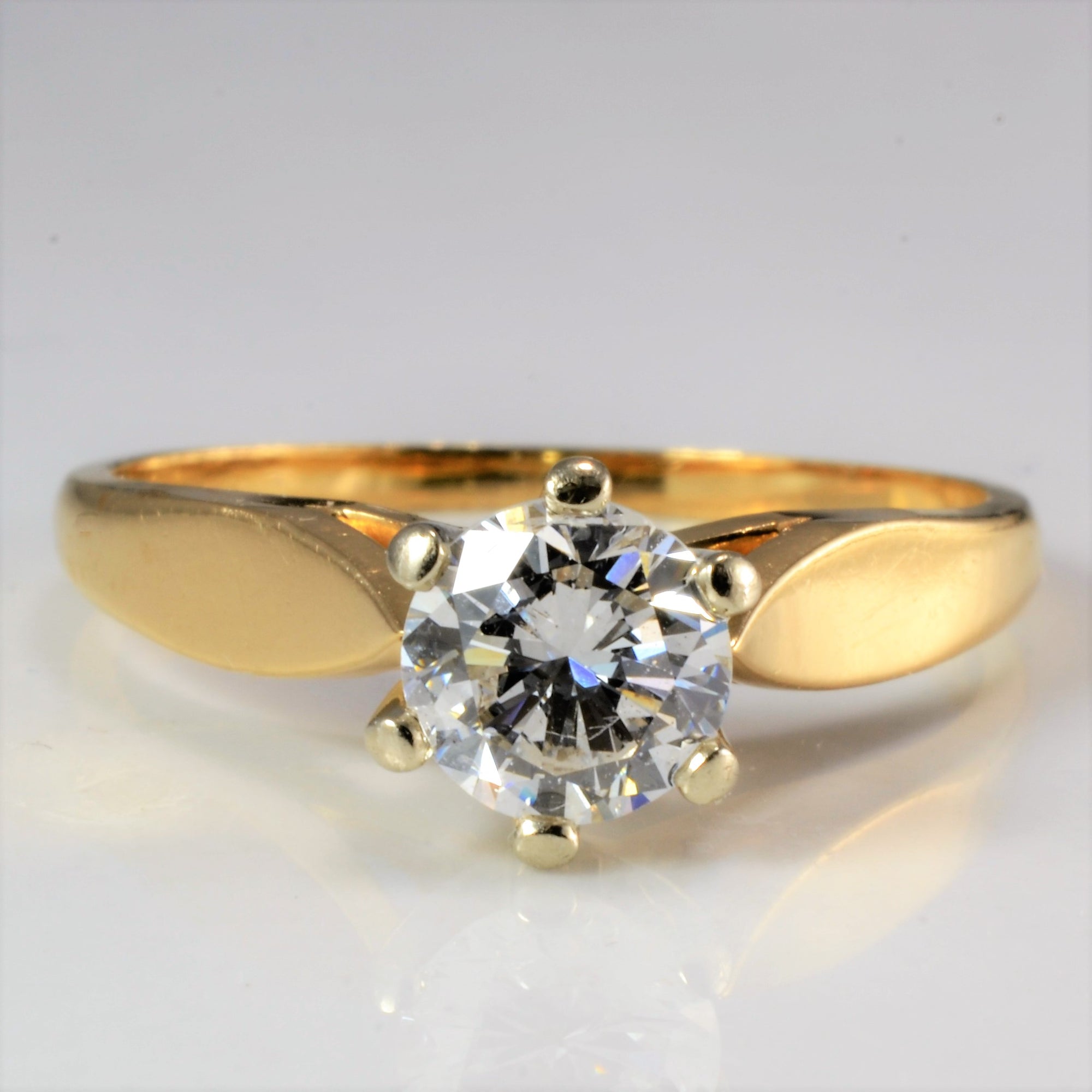 Six Prong Solitaire Diamond Engagement Ring | 0.75 ct, SZ 6.75 |