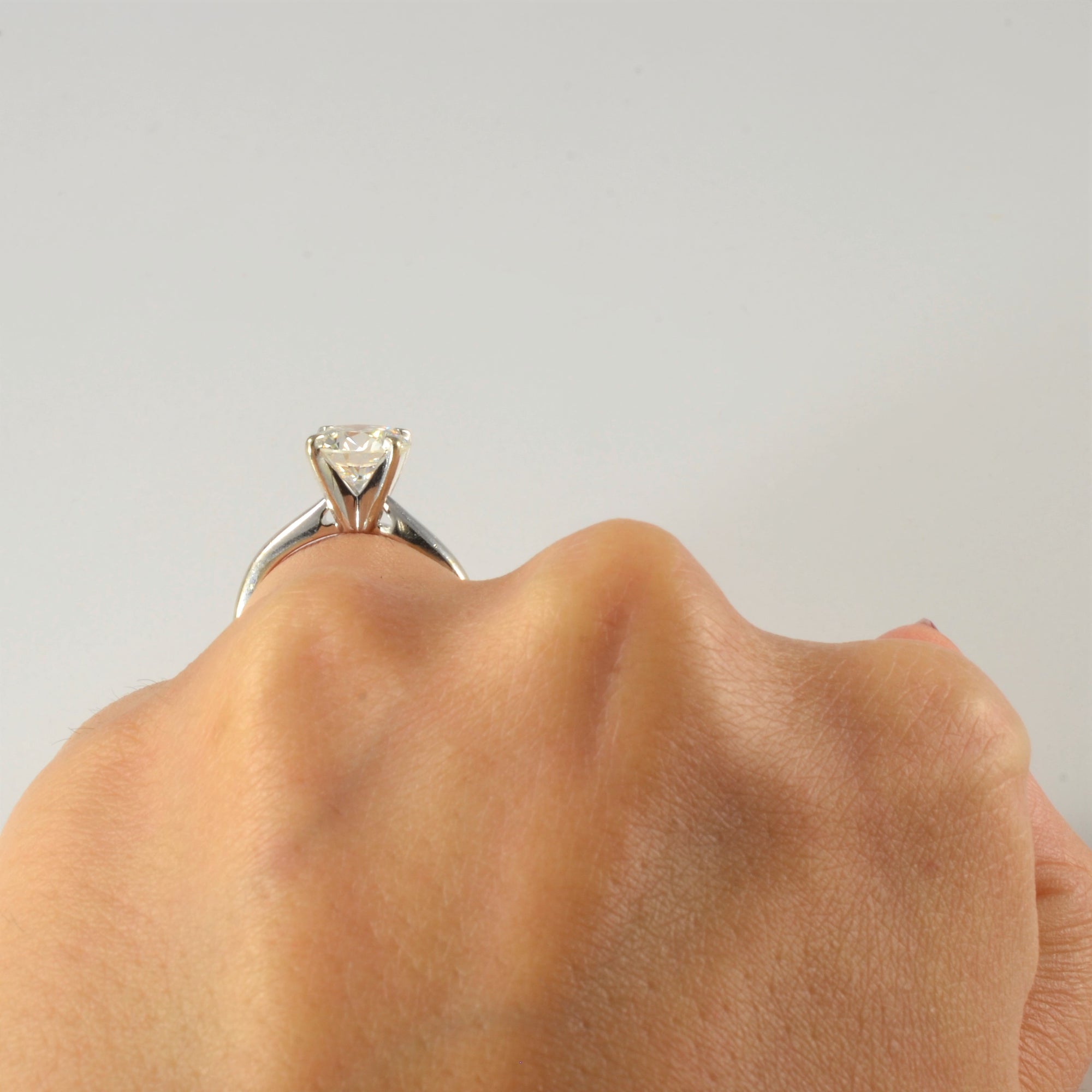 Classic Solitaire Diamond Engagement Ring | 1.57ct | SZ 4.5 |