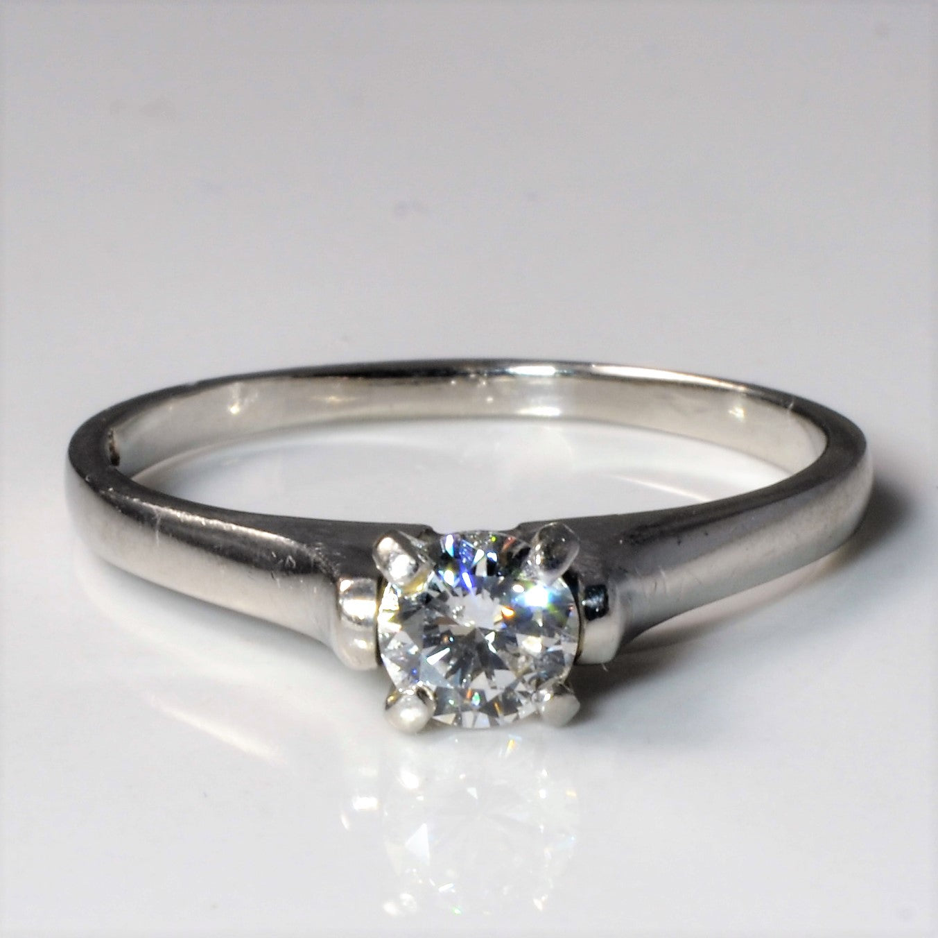 Platinum Solitaire Diamond Engagement Ring | 0.47ct | SZ 9.25 |