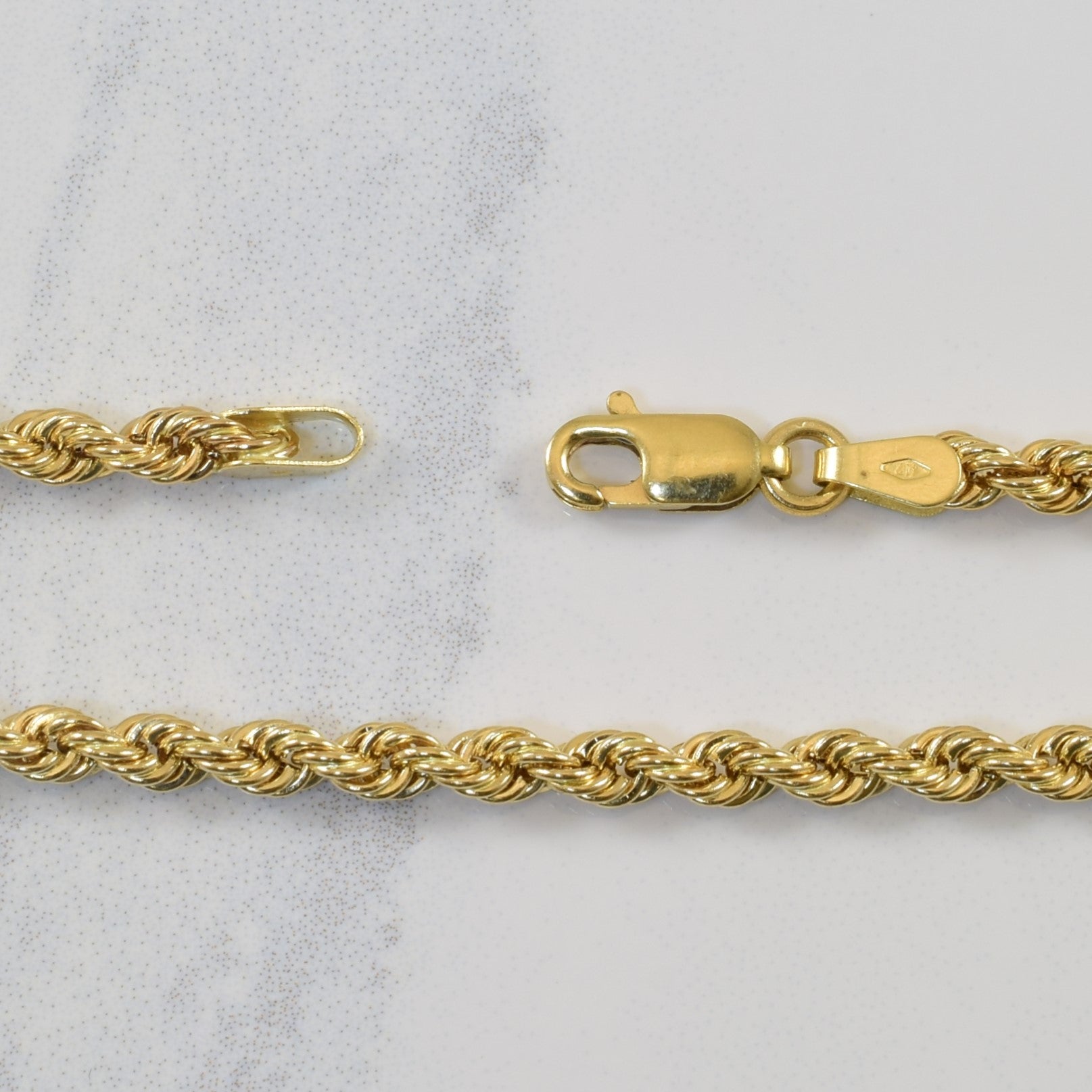 10k Yellow Gold Rope Chain | 22.5