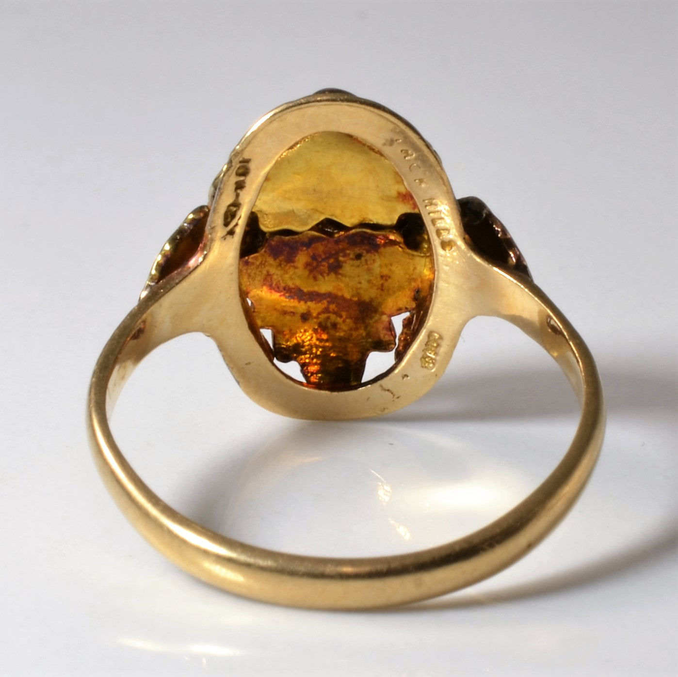 Two Tone Gold Leaf Ring | SZ 7.5 |