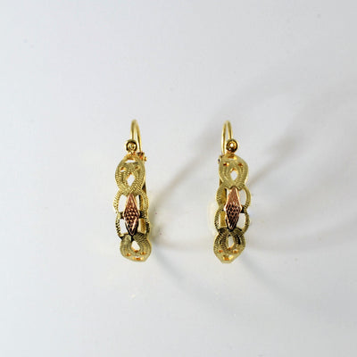 Filigree Gold Hoop Earrings |