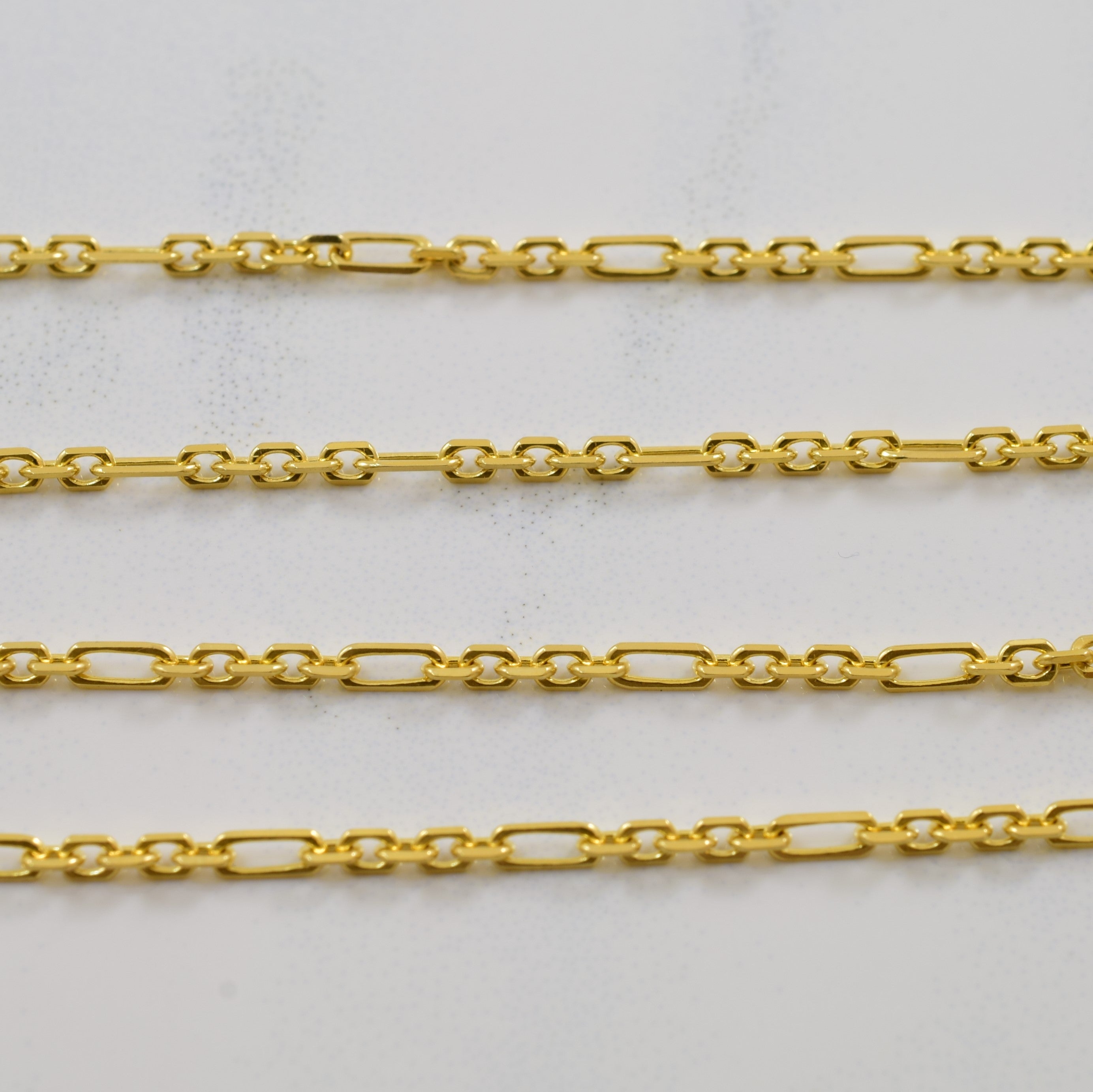 18k Yellow Gold Long & Short Chain | 15.5" |