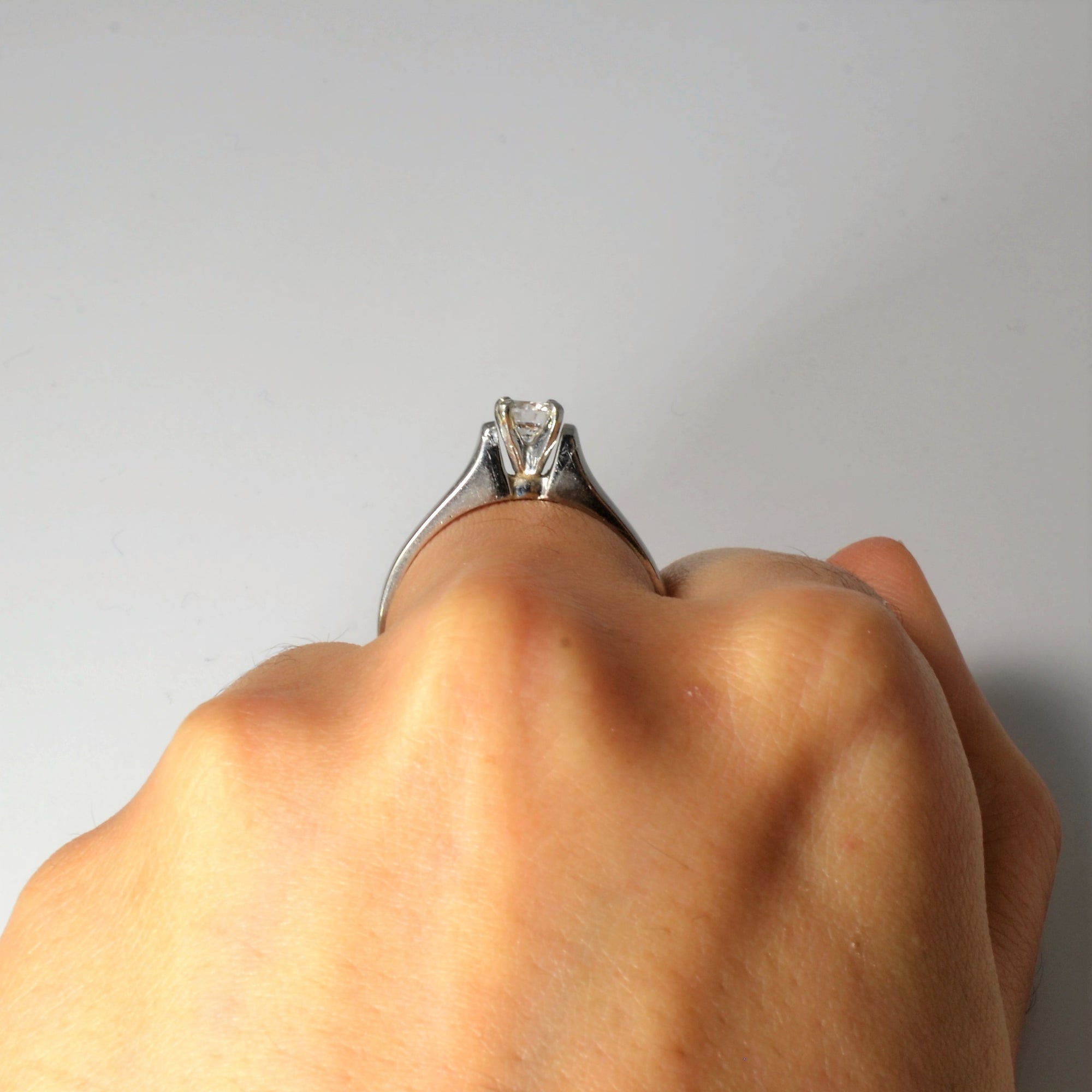 Platinum Solitaire Diamond Engagement Ring | 0.47ct | SZ 9.25 |