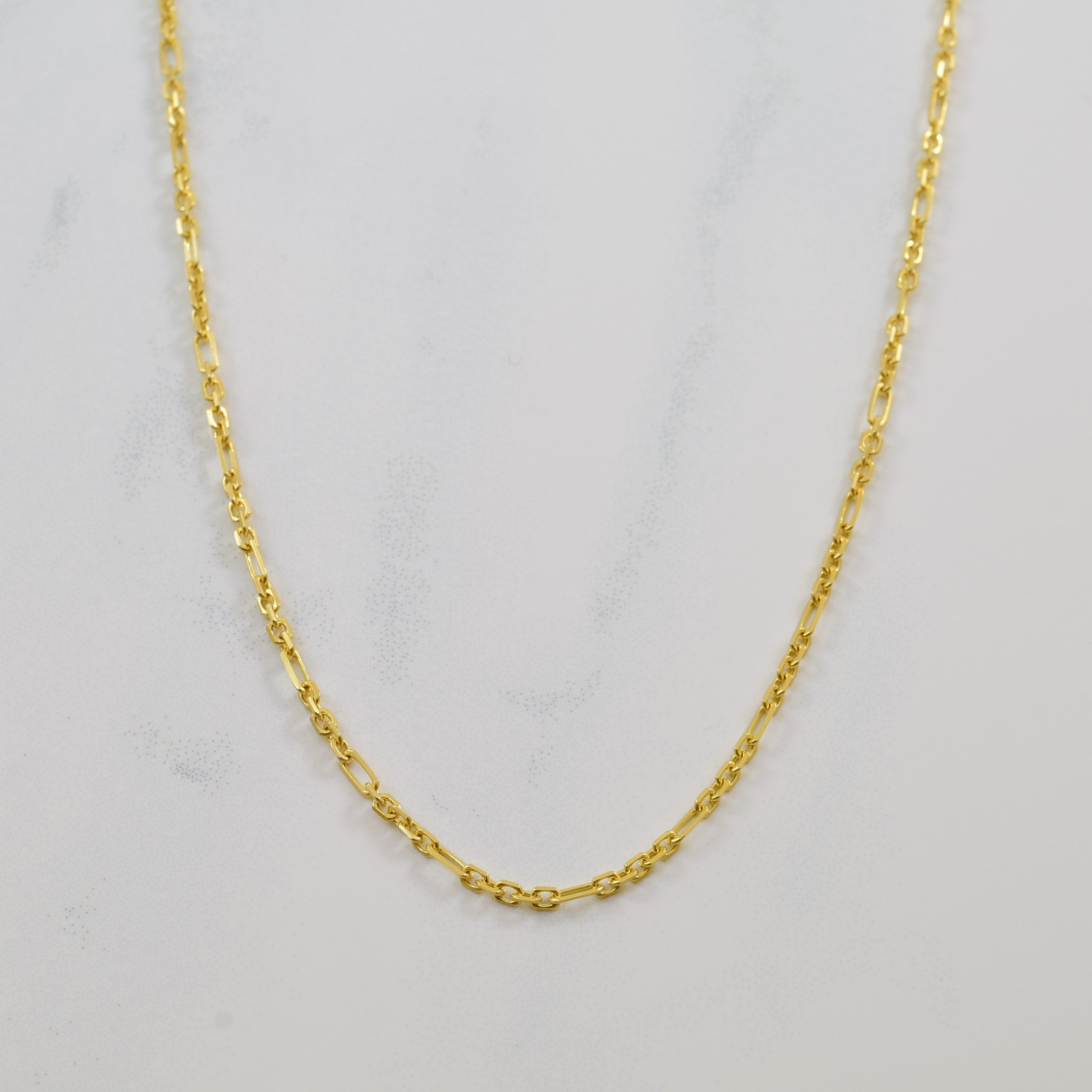 18k Yellow Gold Long & Short Chain | 15.5" |