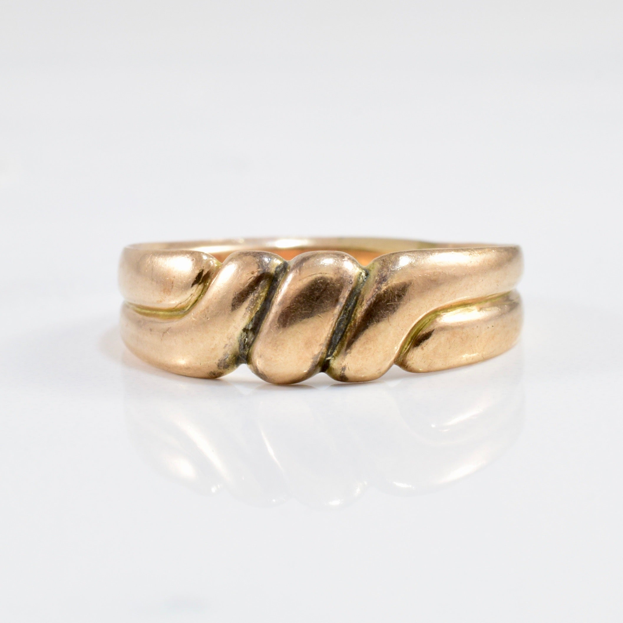 Victorian Era Twisted Gold Band | SZ 6.5 |