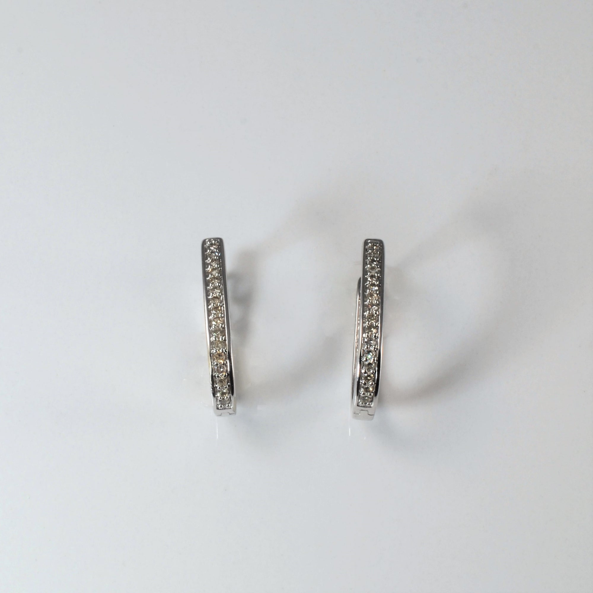 Diamond Clip Back Huggie Earrings | 0.16ctw |