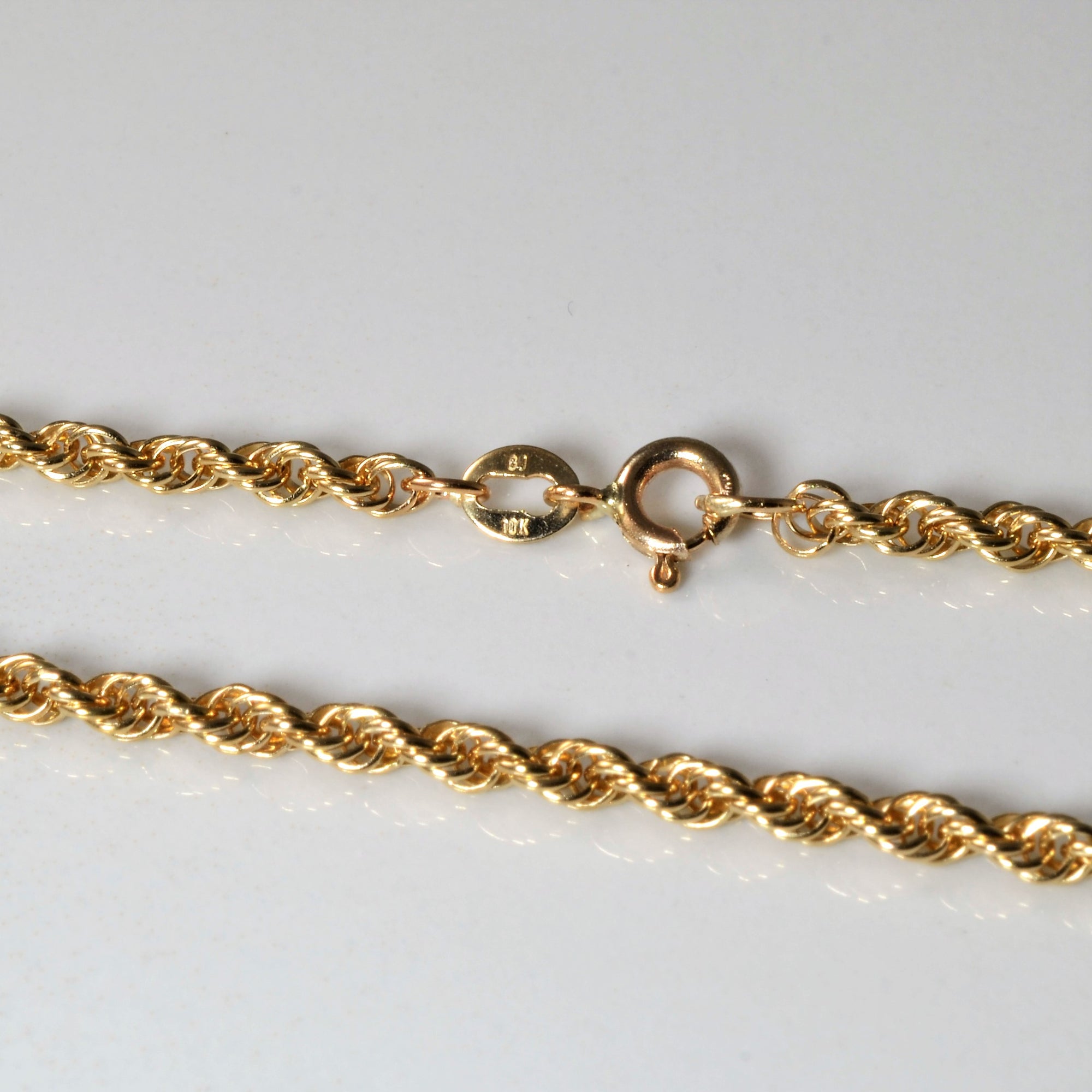 10k Yellow Gold Rope Chain | 22