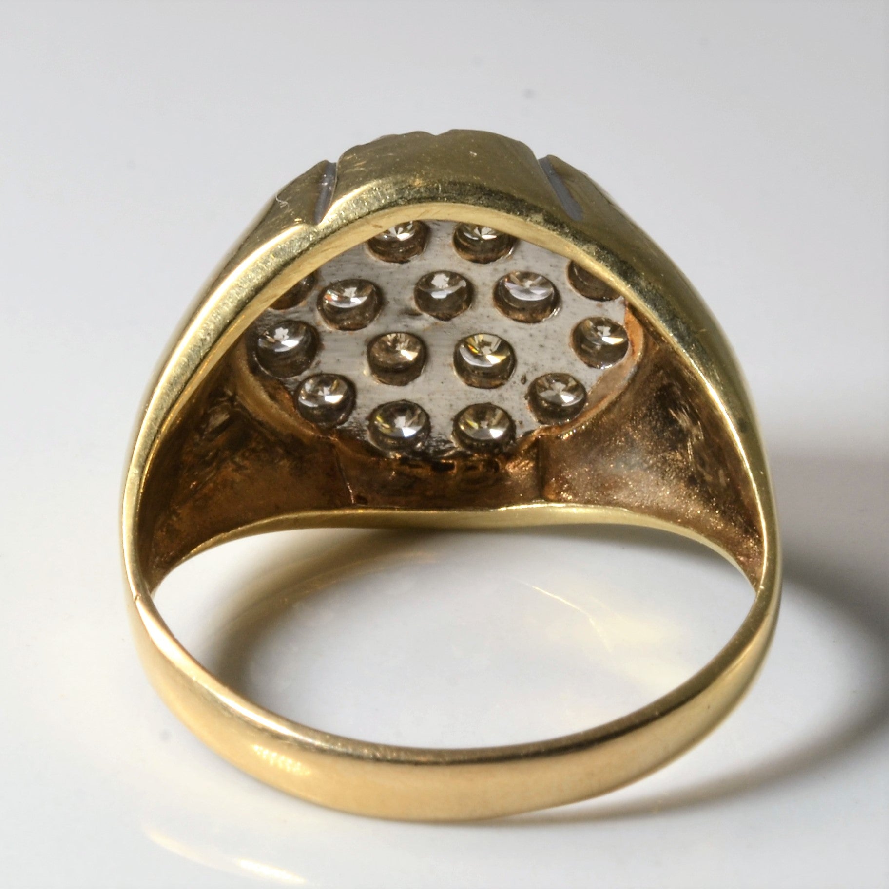 Light Champagne Diamond Cluster Ring | 0.94ctw | SZ 10 |