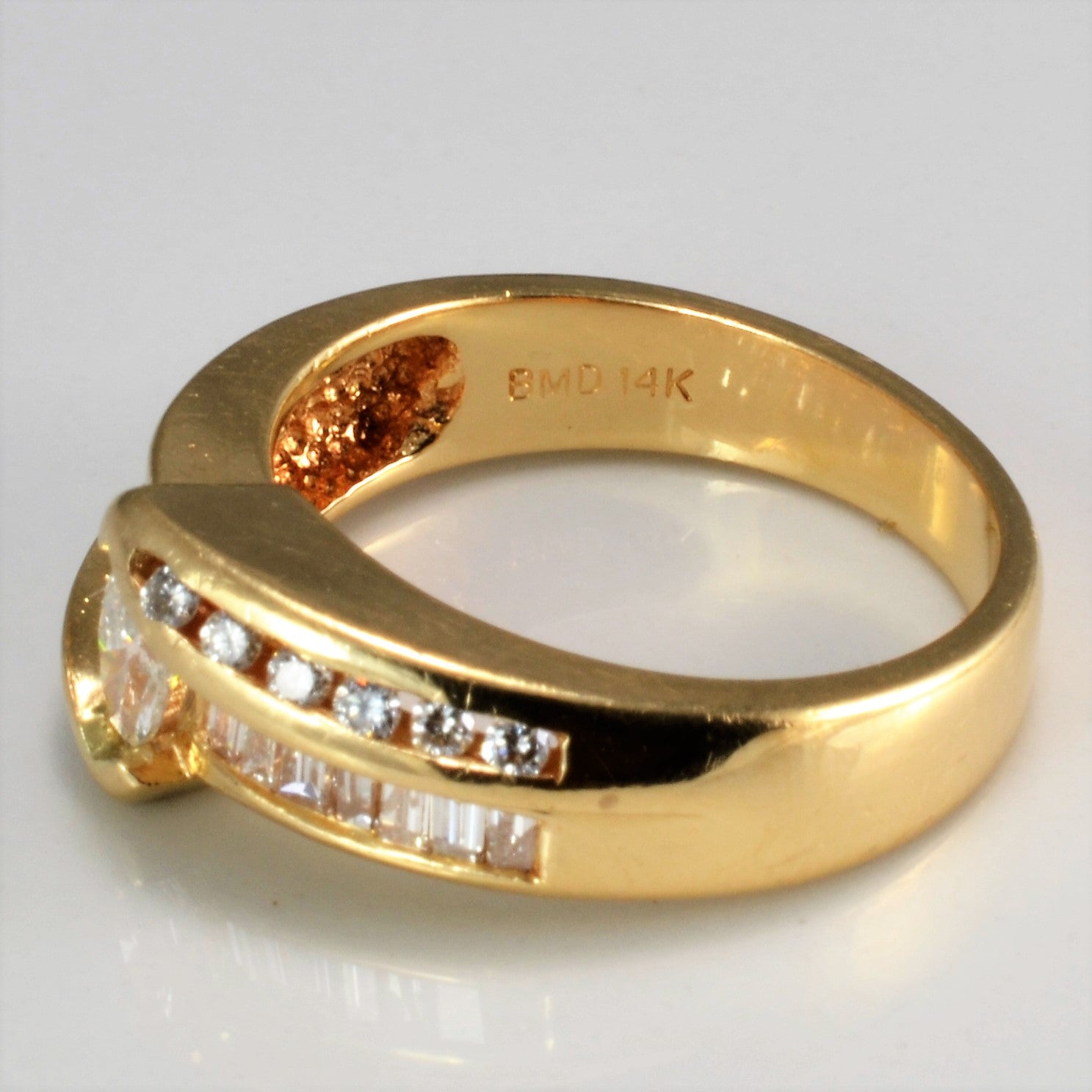 Channel Set Multi Diamond Ladies Ring | 0.53 ctw, SZ 6.75 |