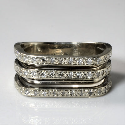 Multi Row Diamond Ring | 0.23ctw | SZ 5.5 |