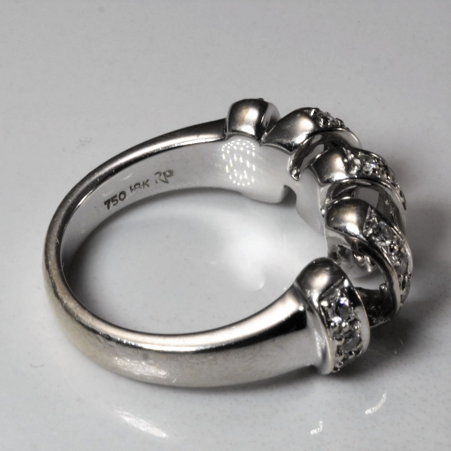 Diamond Spiral Ring | 0.29ctw | SZ 6.75 |