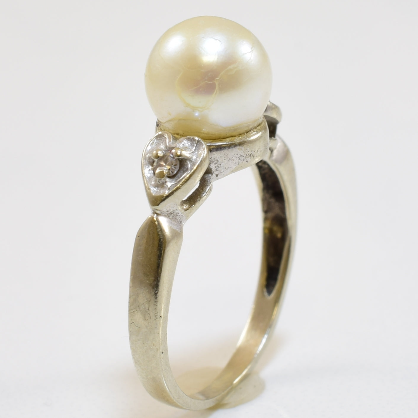 Pearl & Diamond Ring | 2.10ct, 0.02ctw | SZ 2.75 |