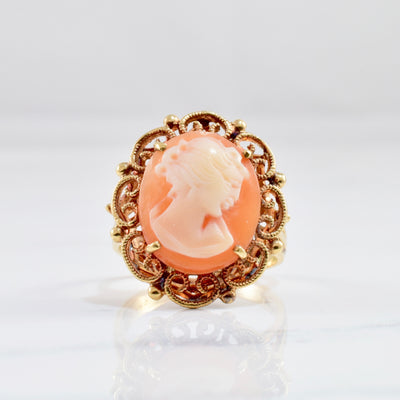 Intricate Cameo Ring | SZ 6 |