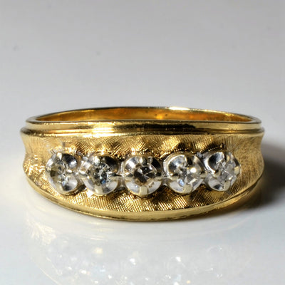 Five Stone Diamond Ring | 0.18ctw | SZ 8.25 |