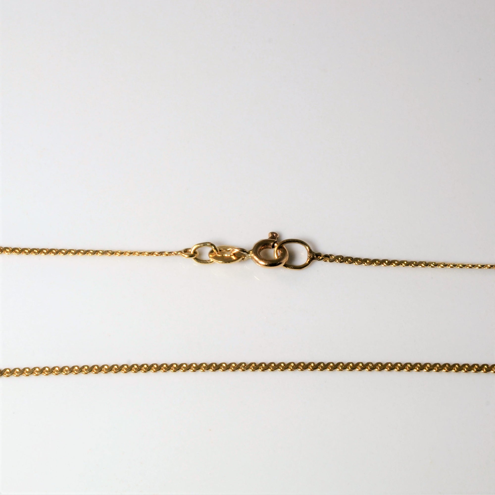 10k Yellow Gold Serpentine Chain | 17