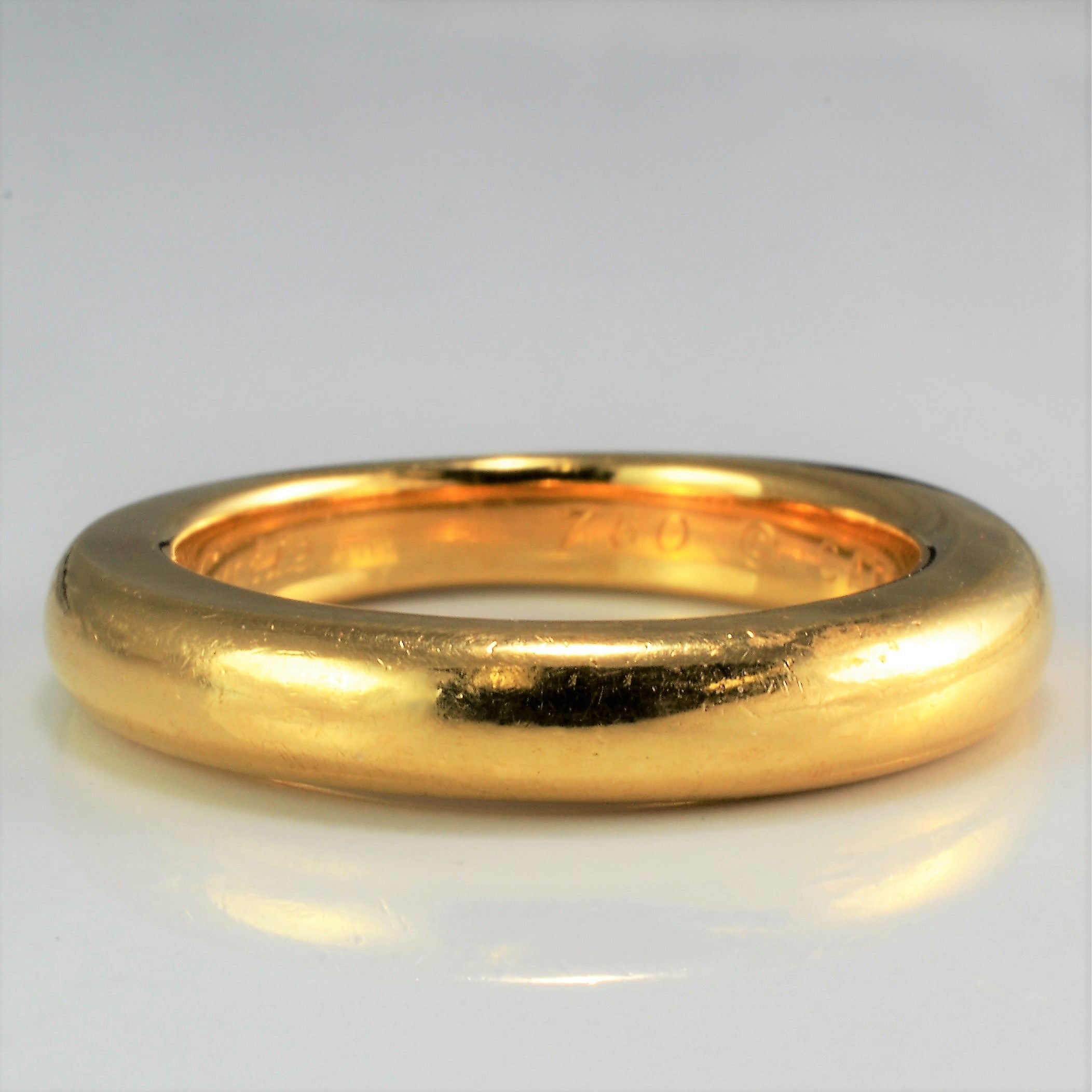 'Cartier' 18K Gold Vintage Solid Band | SZ 7 |