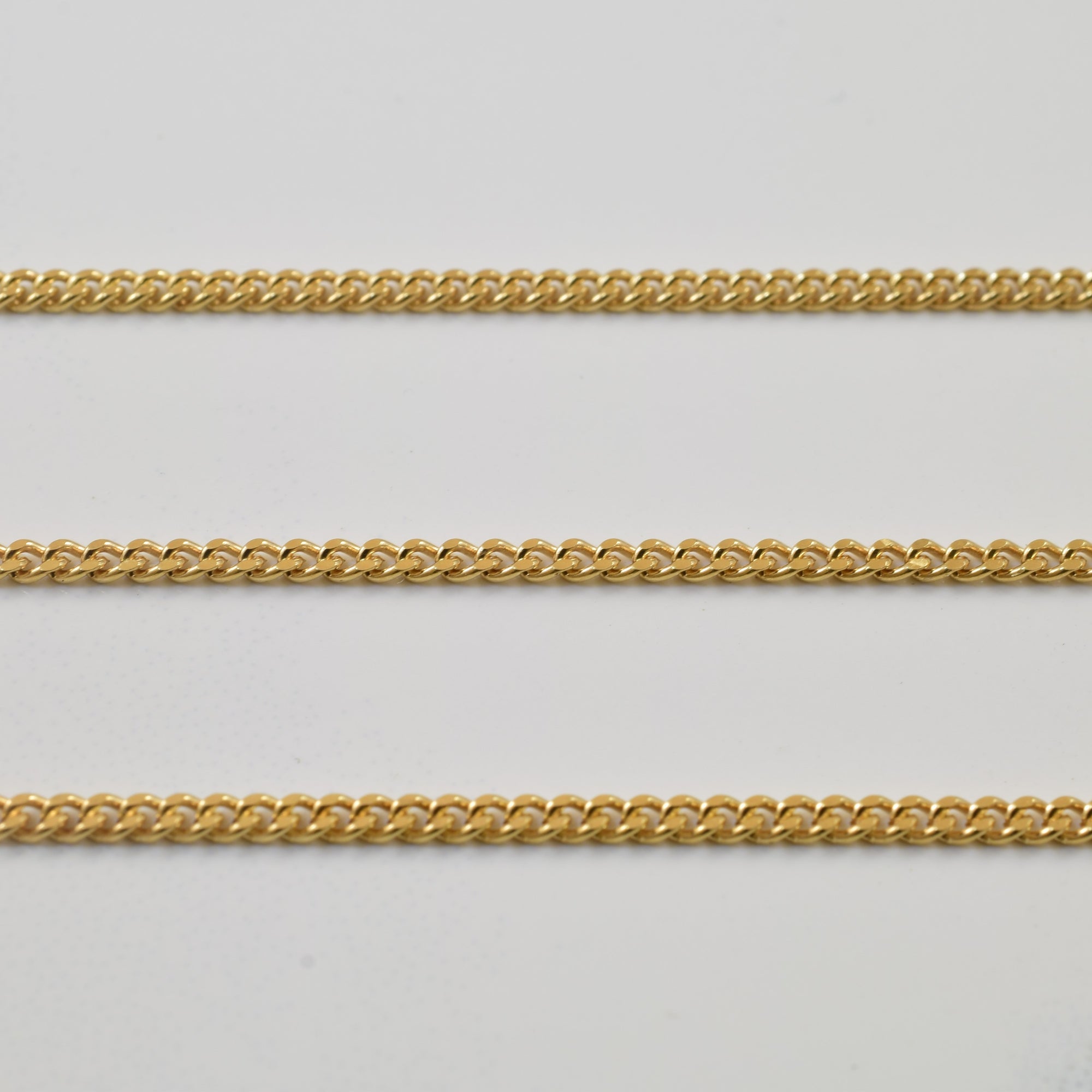 10k Yellow Gold Curb Chain | 31