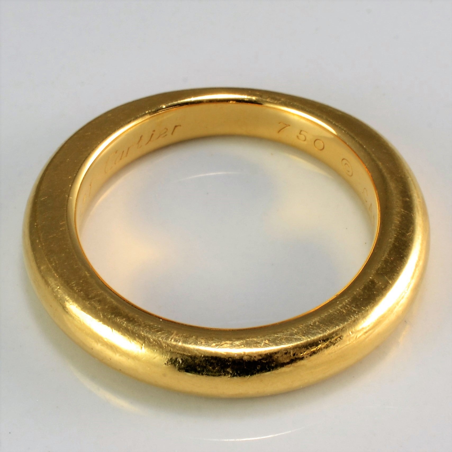 'Cartier' 18K Gold Vintage Solid Band | SZ 7 |