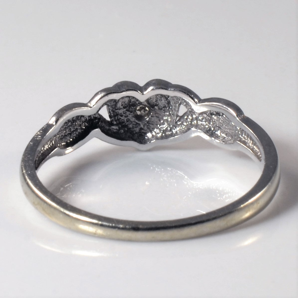 Twisted Heart Diamond Promise Ring | 0.02ct | SZ 6.25 |