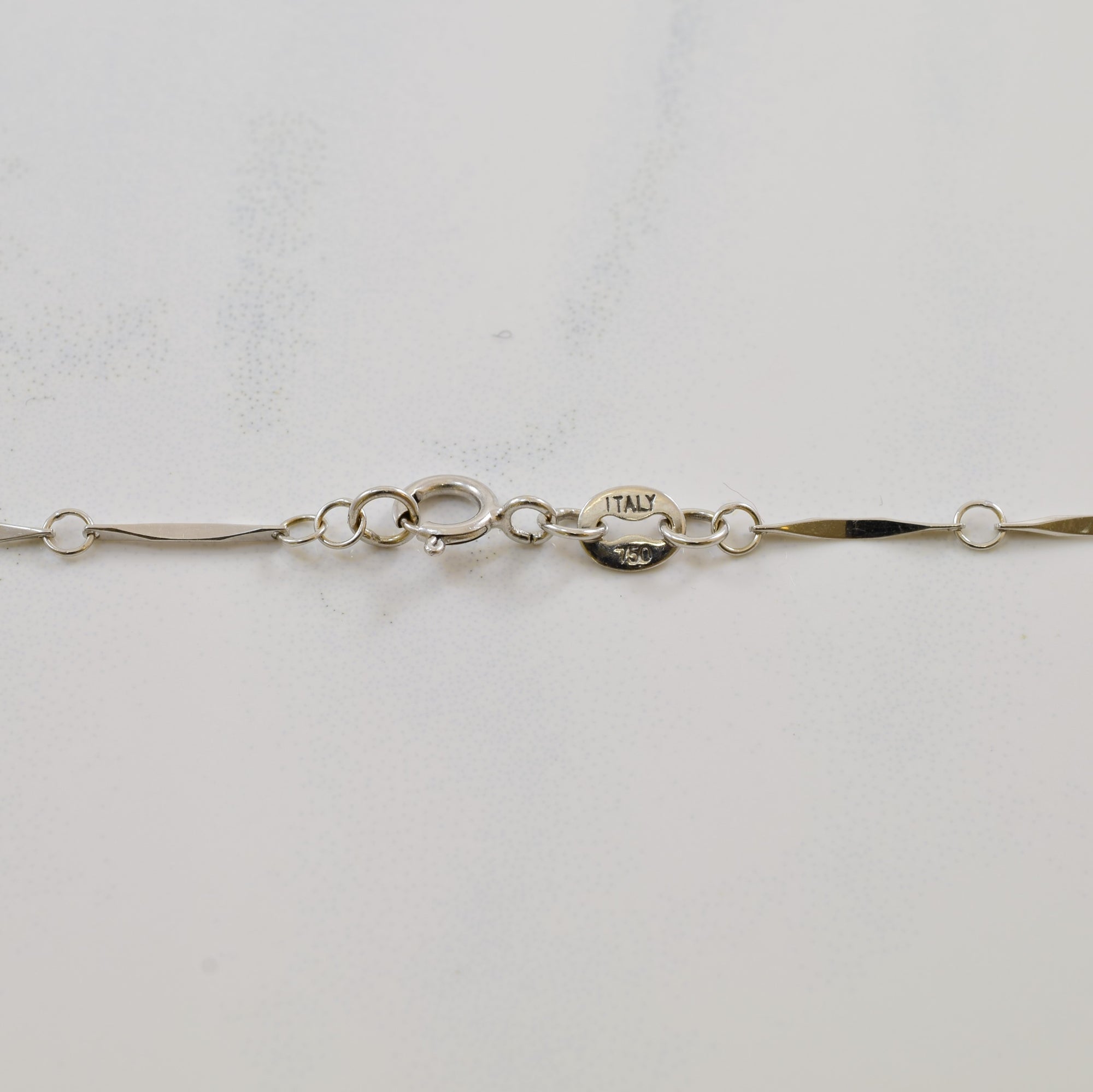 Diamond Cut Ball Necklace | 15.5