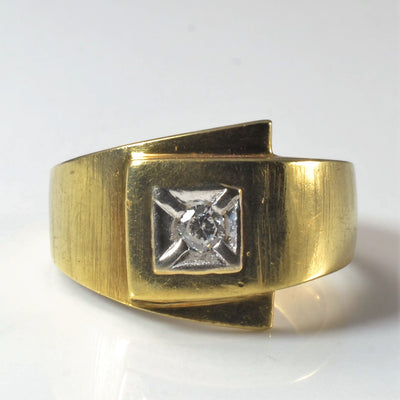 Diamond Buckle Ring | 0.09ct | SZ 5.25 |