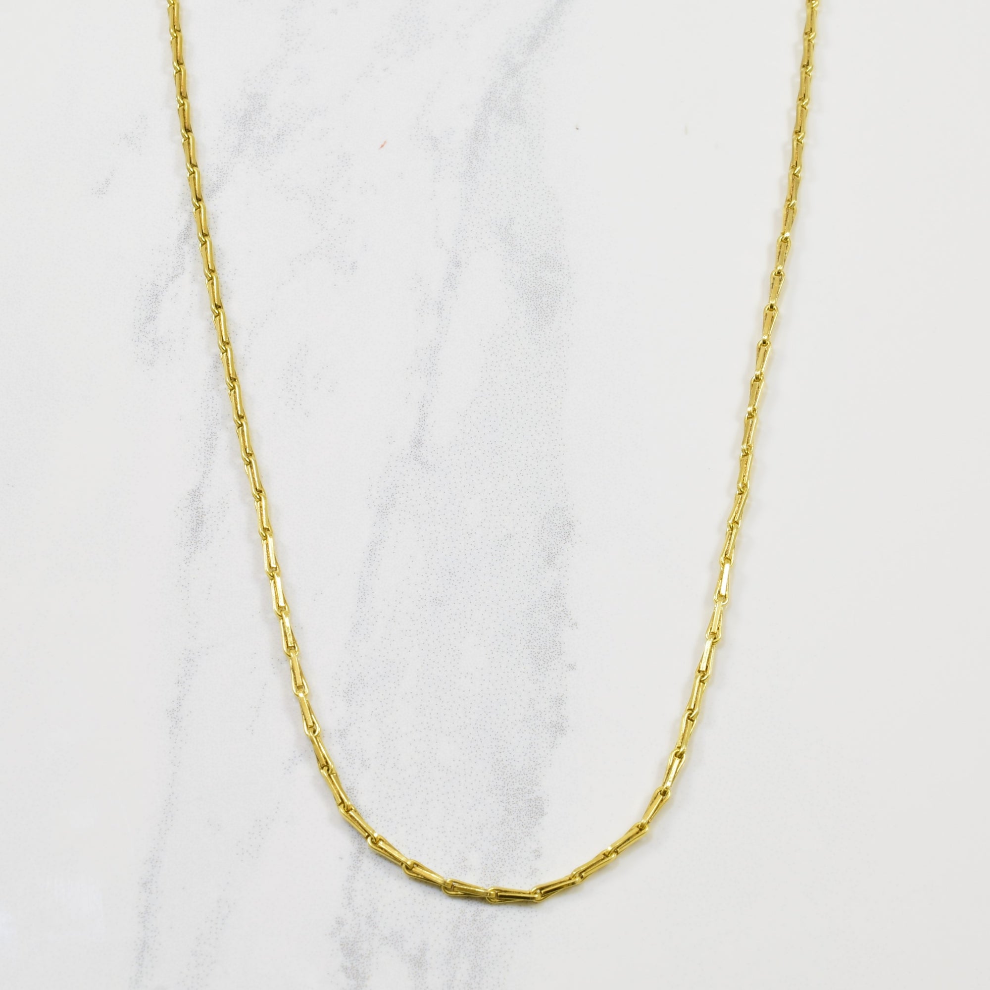 10k Yellow Gold Barleycorn Chain | 18