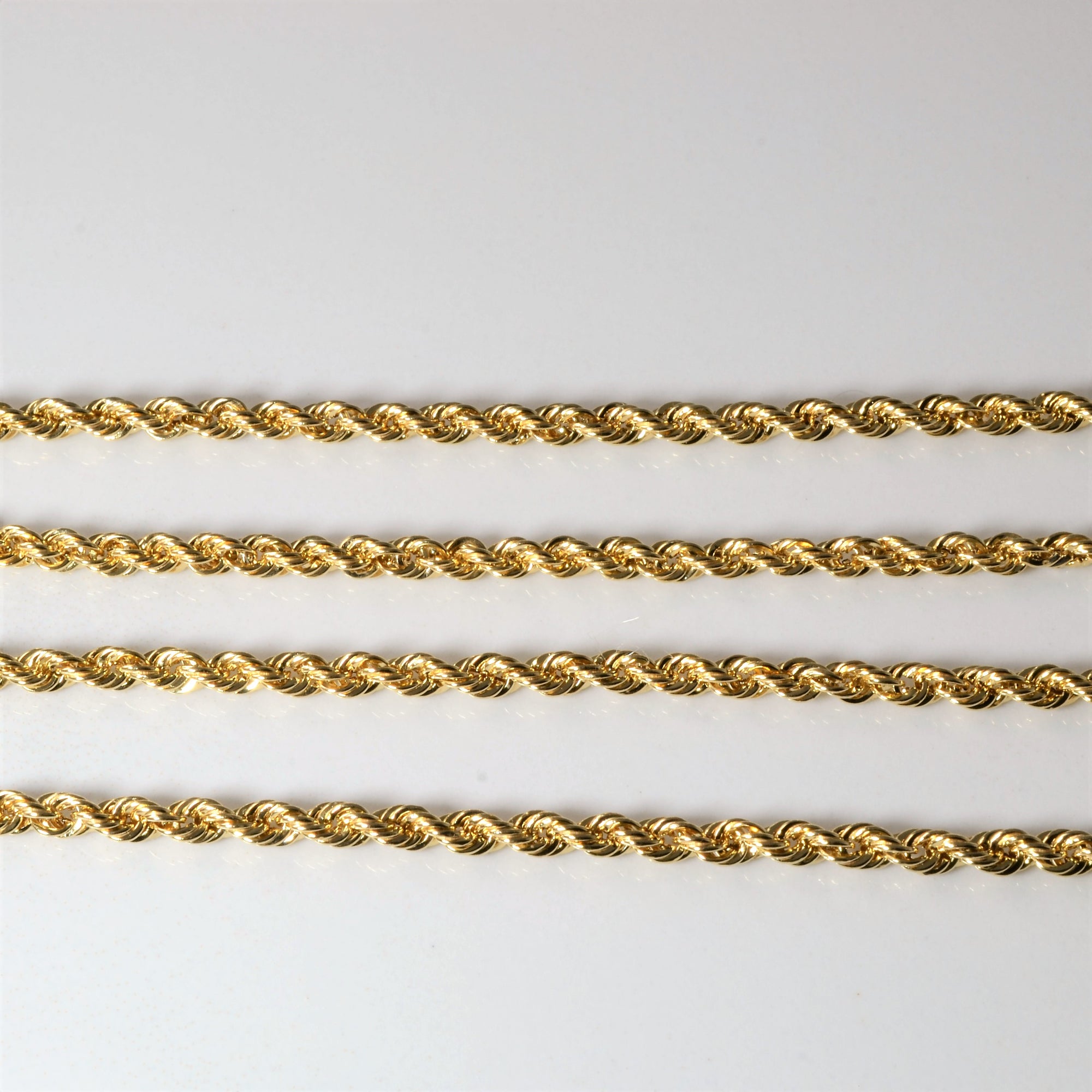 10k Yellow Gold Rope Chain | 20