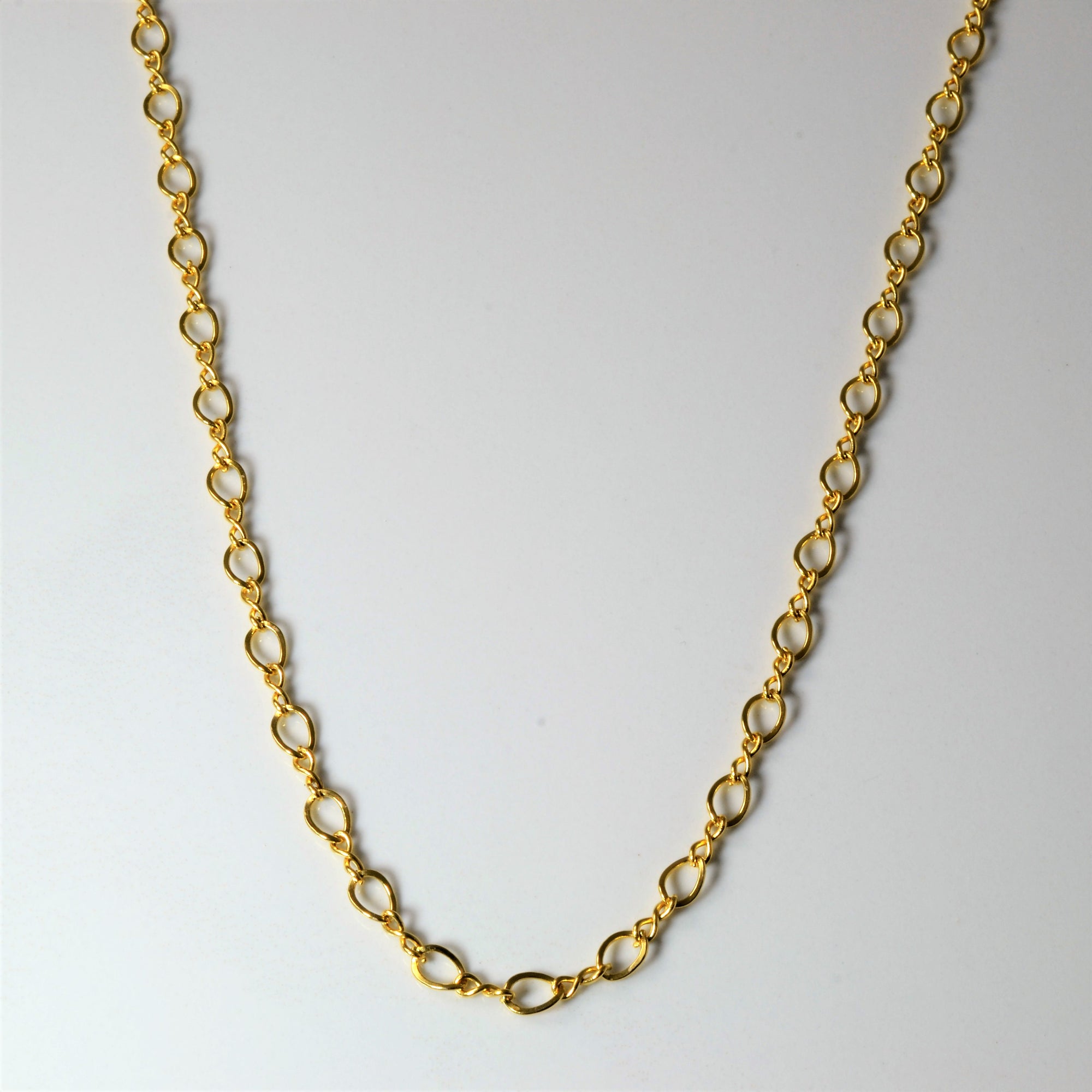 10k Yellow Gold Figure of Eight Chain | 18