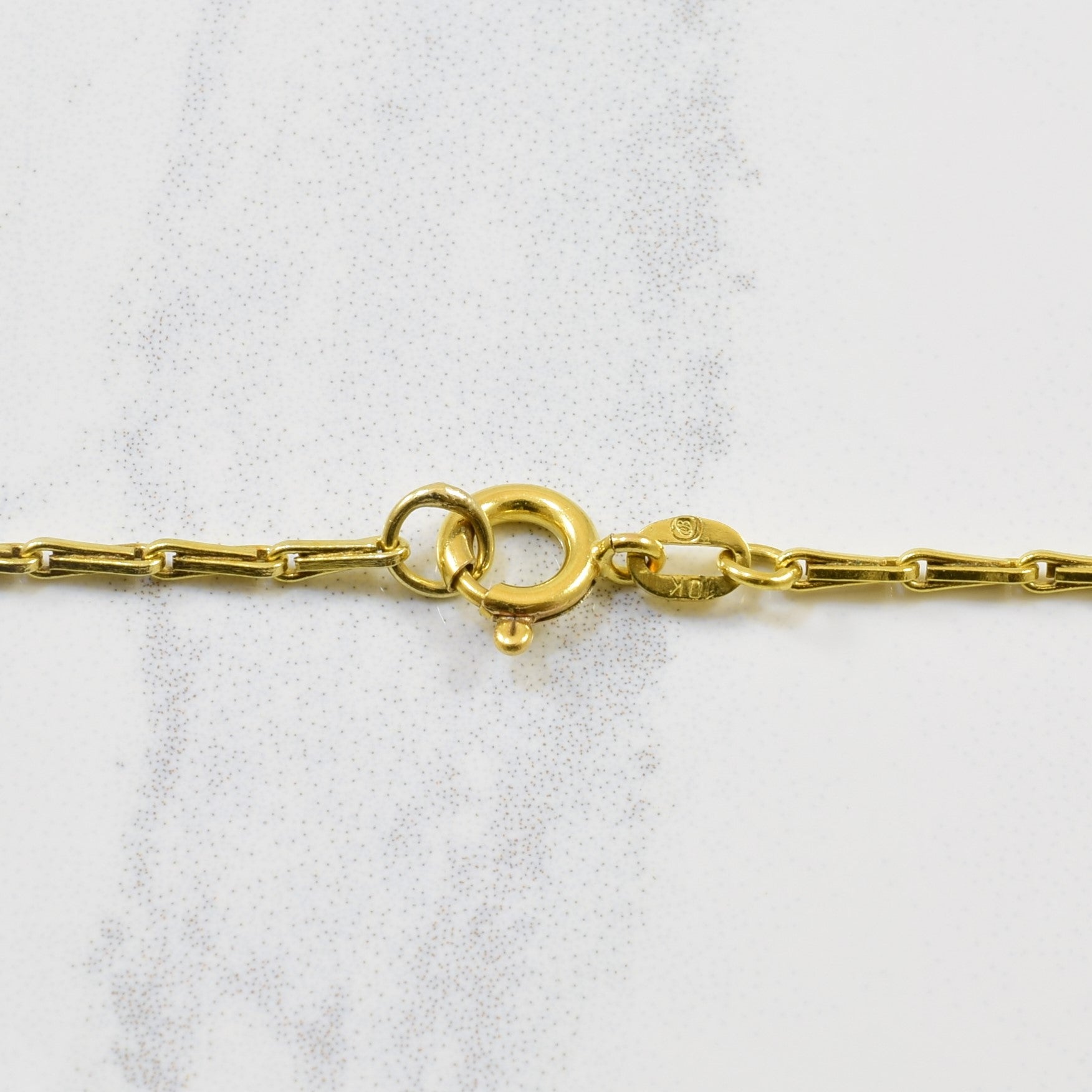 10k Yellow Gold Barleycorn Chain | 18