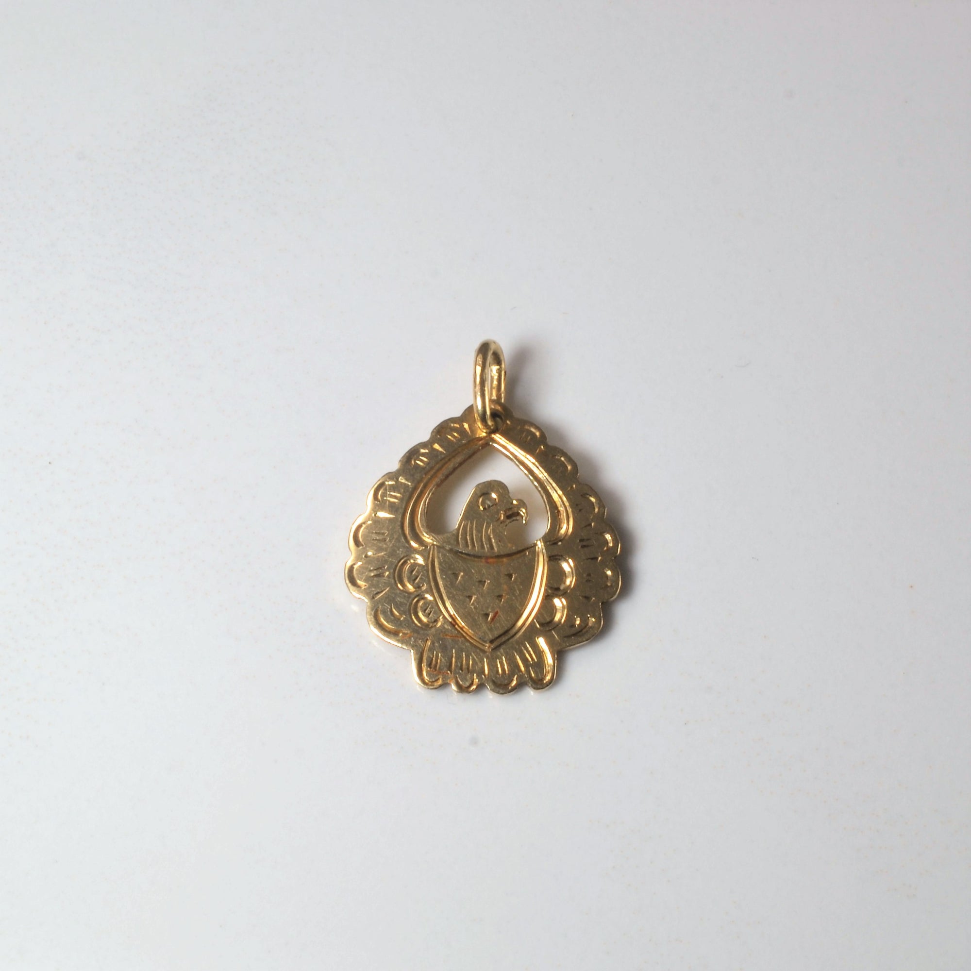 Yellow Gold Eagle Pendant |