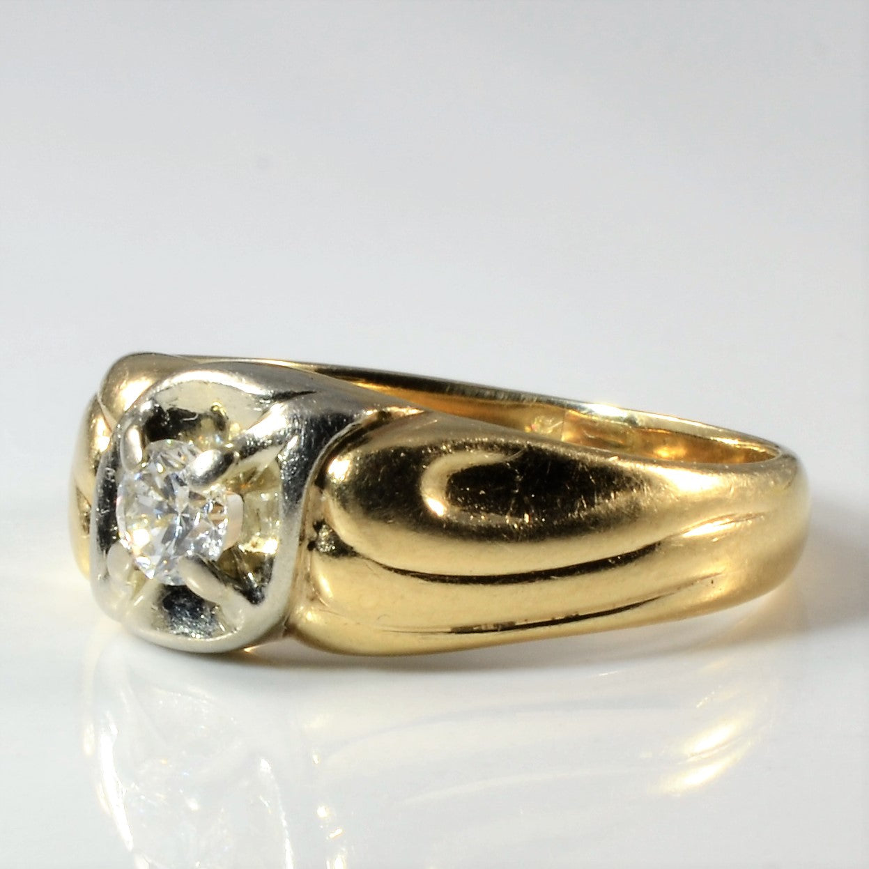 Bypass Low Profile Diamond Ring | 0.31ct | SZ 9.75 |