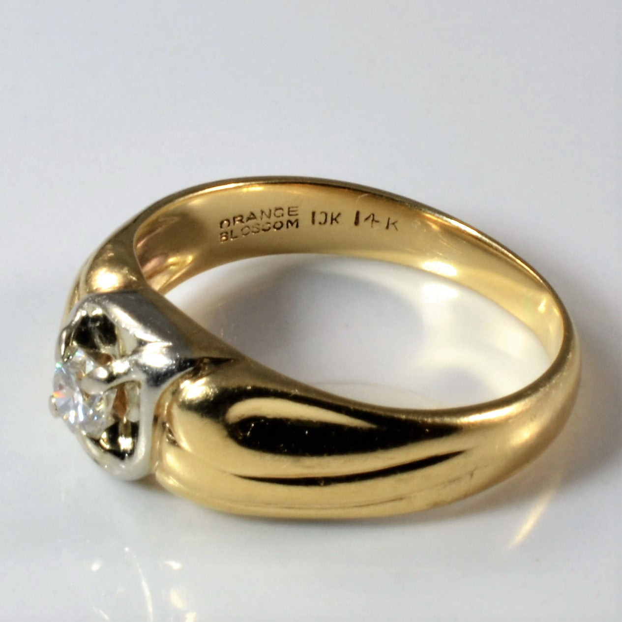 Bypass Low Profile Diamond Ring | 0.31ct | SZ 9.75 |