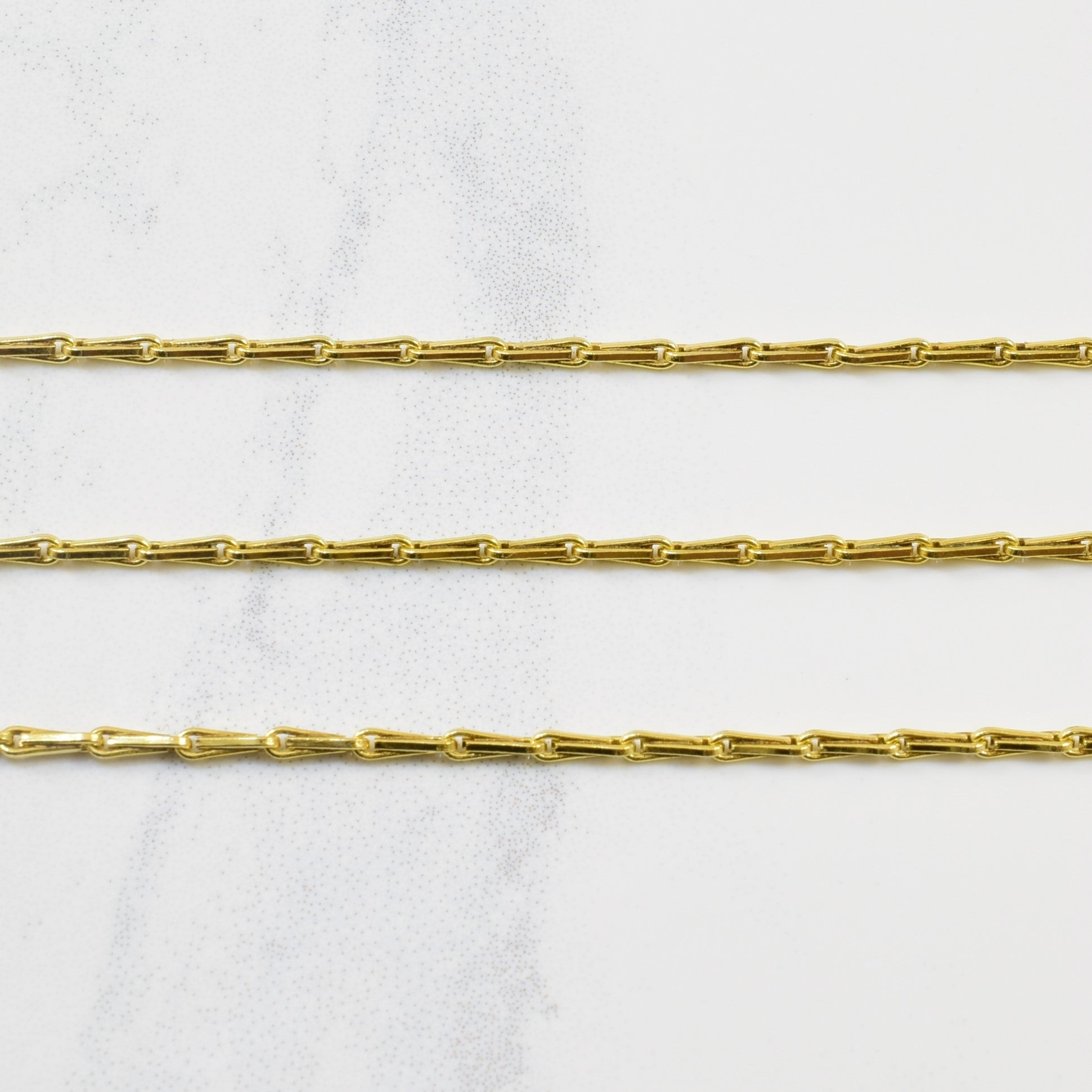 10k Yellow Gold Barleycorn Chain | 18