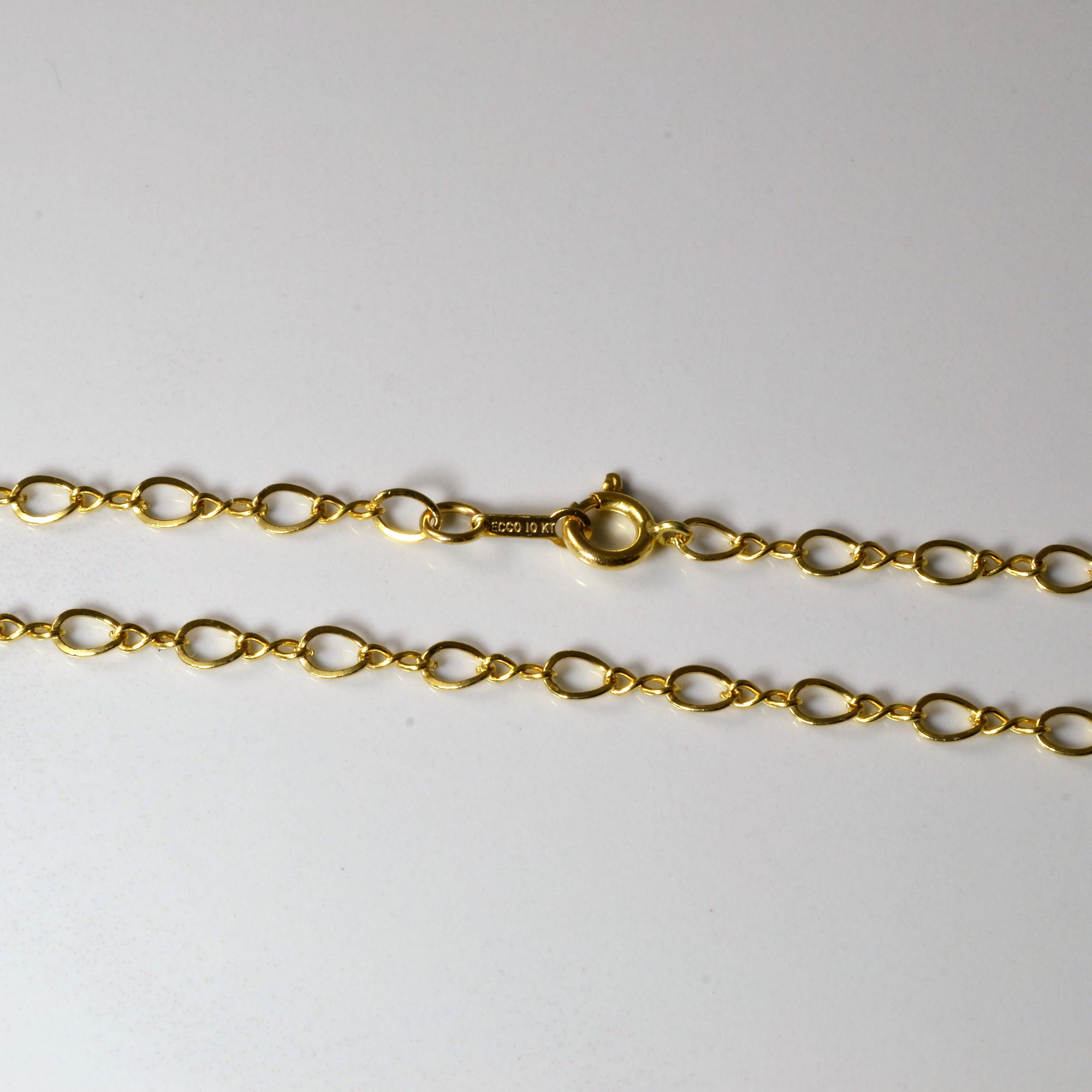10k Yellow Gold Figure of Eight Chain | 18
