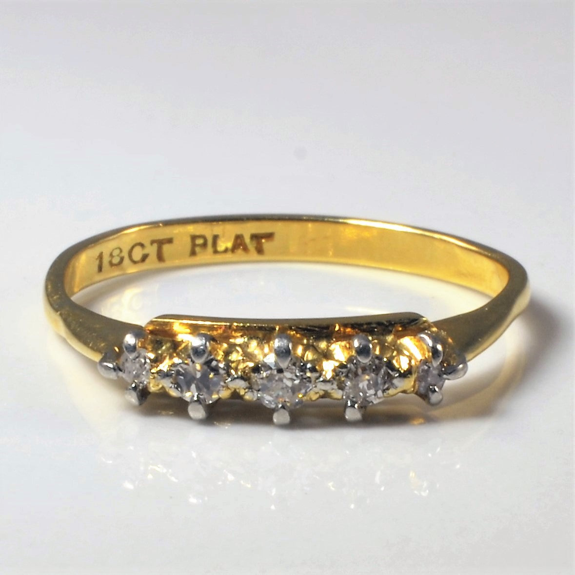 Old Mine Cut Diamond Band | 0.11ctw | SZ 7.5 |