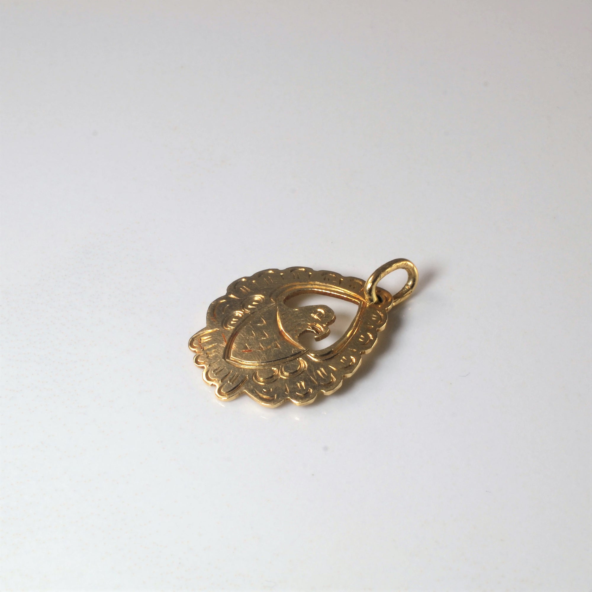 Yellow Gold Eagle Pendant |