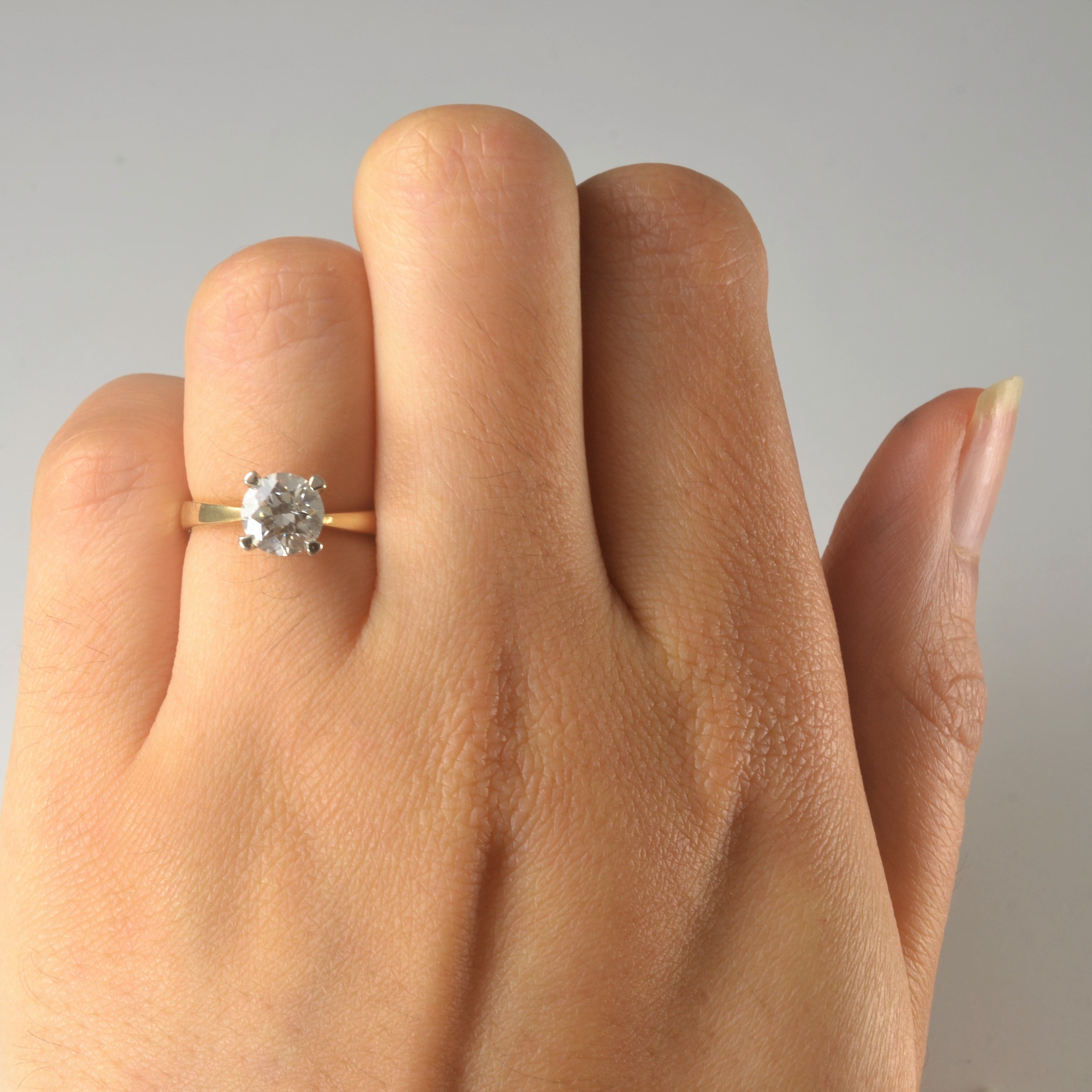 Solitaire Diamond Engagement Ring | 1.02ct | SZ 4 |