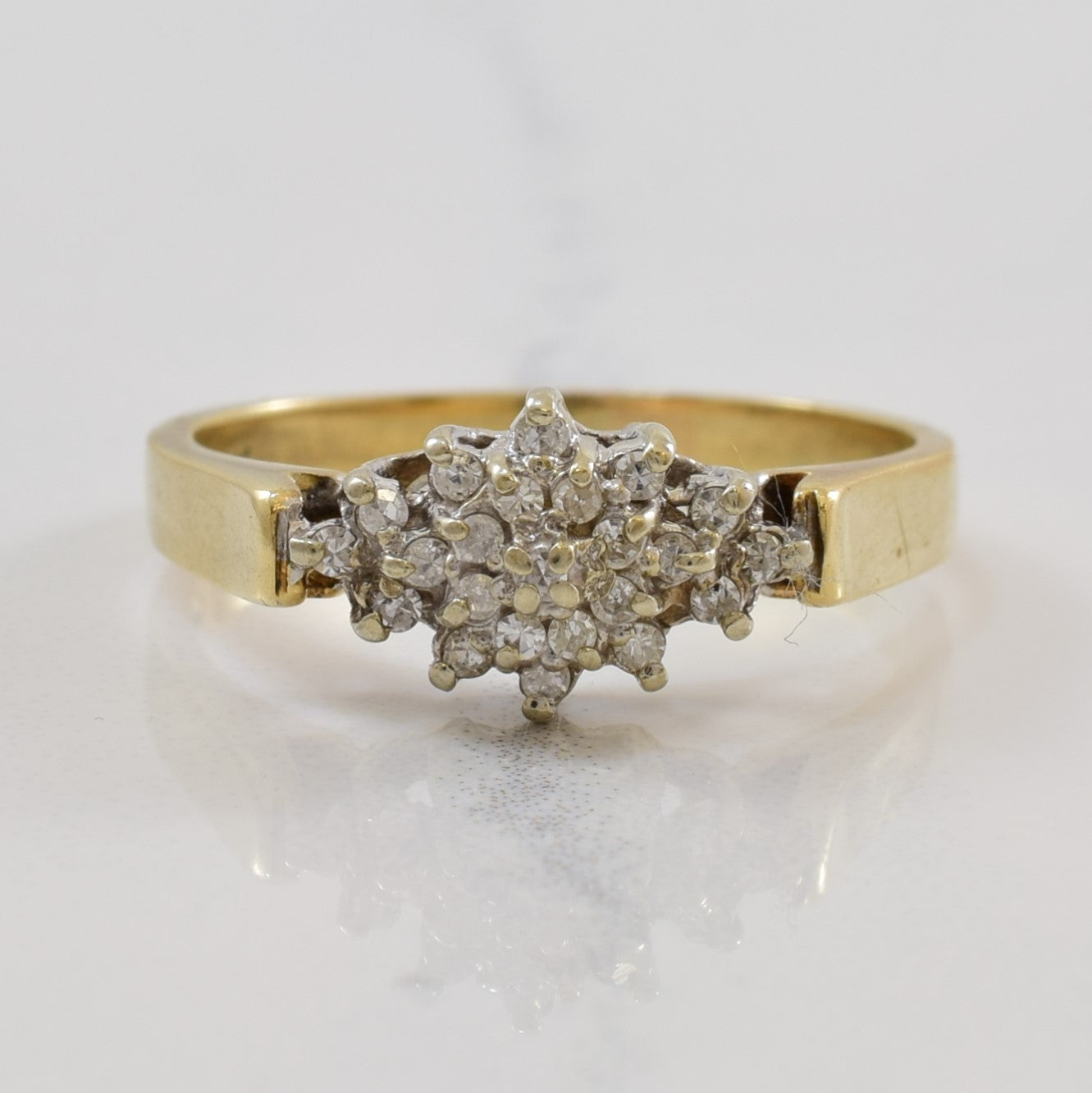 Diamond Cluster Ring | 0.10ctw | SZ 7.5 |