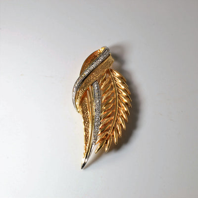 Diamond Fern Convertible Pendant/Brooch | 0.36ctw |
