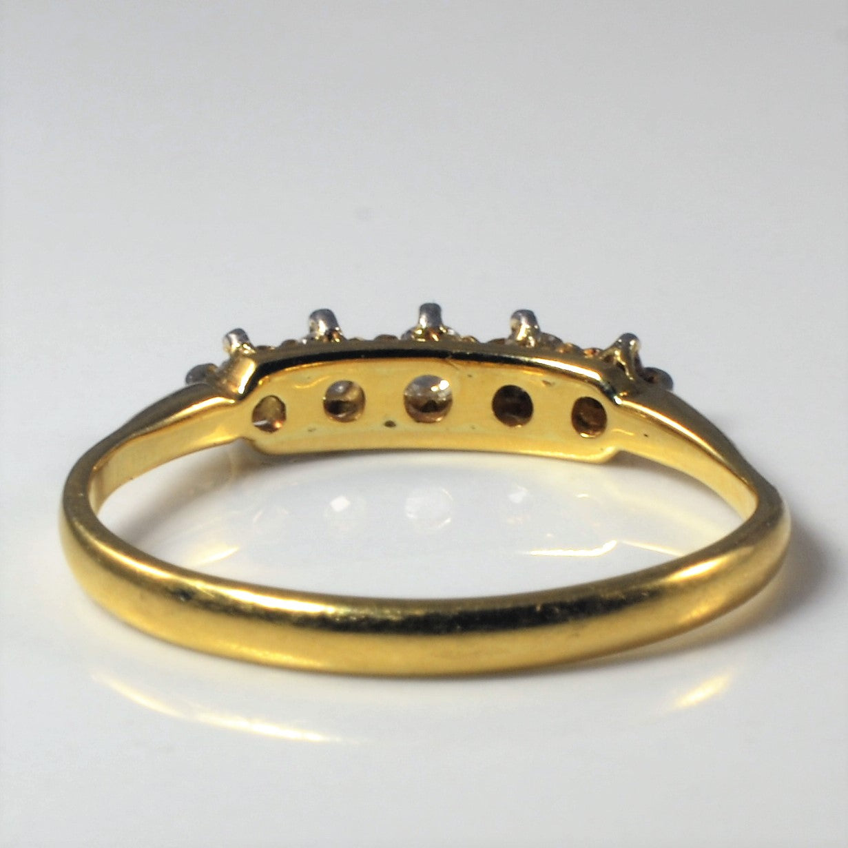 Old Mine Cut Diamond Band | 0.11ctw | SZ 7.5 |