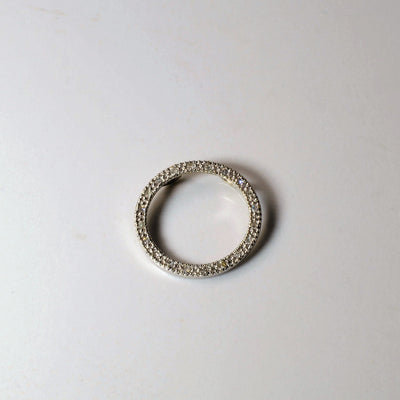 Pave Diamond Circle Pendant | 0.05ctw |