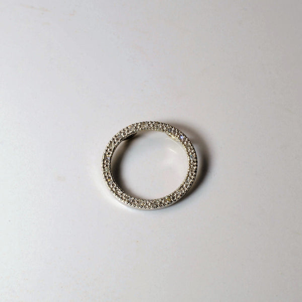 Pave Diamond Circle Pendant | 0.05ctw |