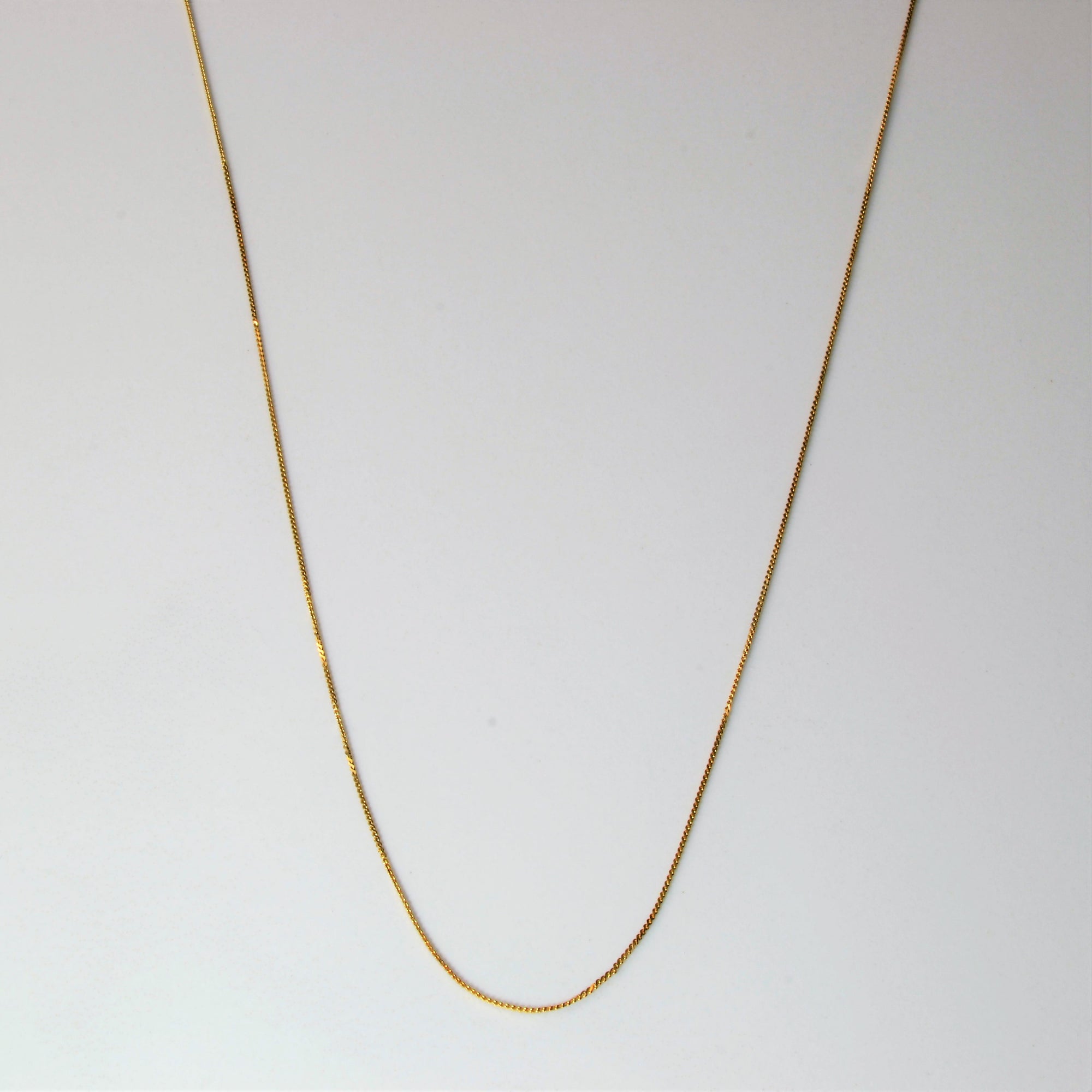 10k Yellow Gold Thin Serpentine Chain | 16